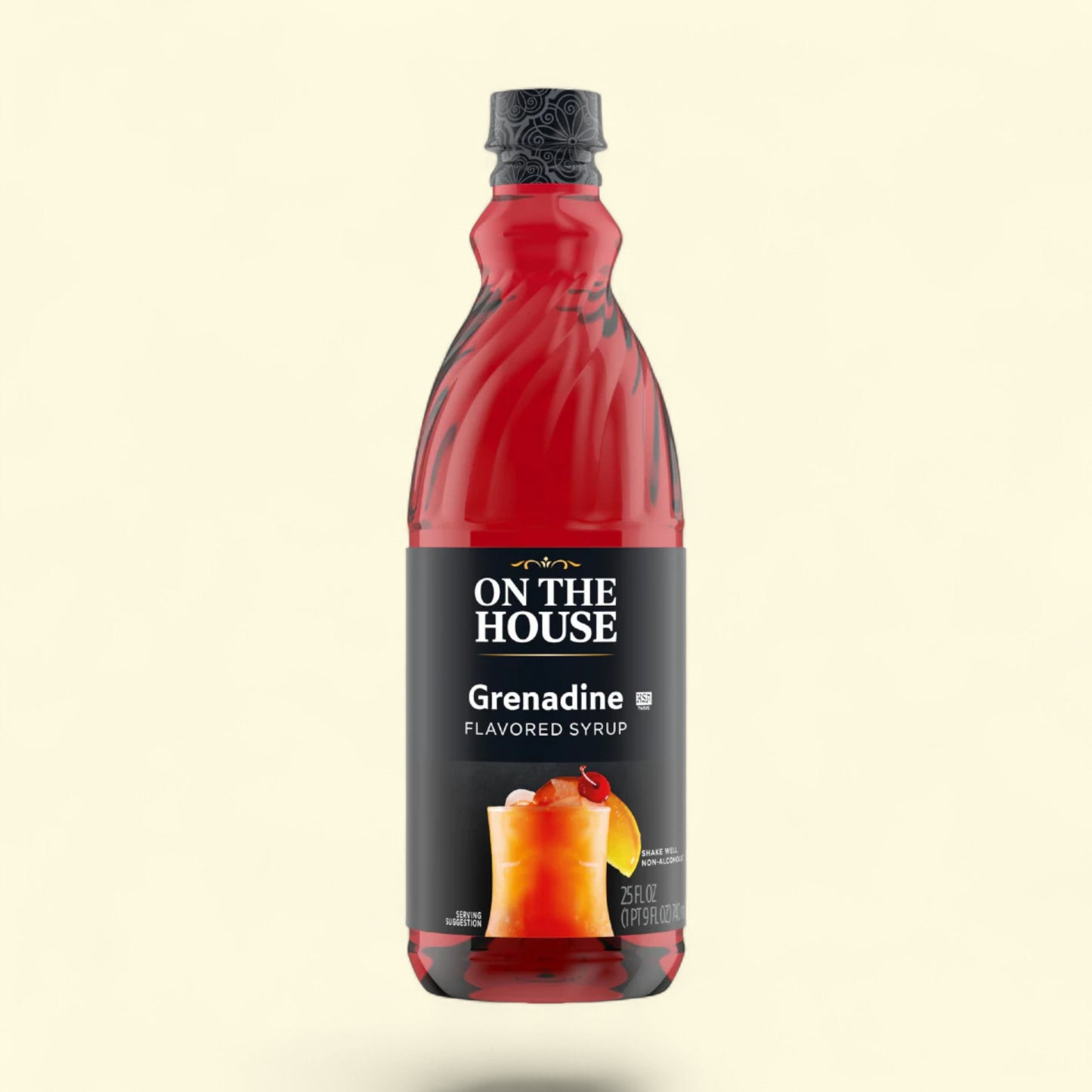 On the House Grenadine Flavored Syrup, 25 oz — authentic US product shipped worldwide by Treatspree