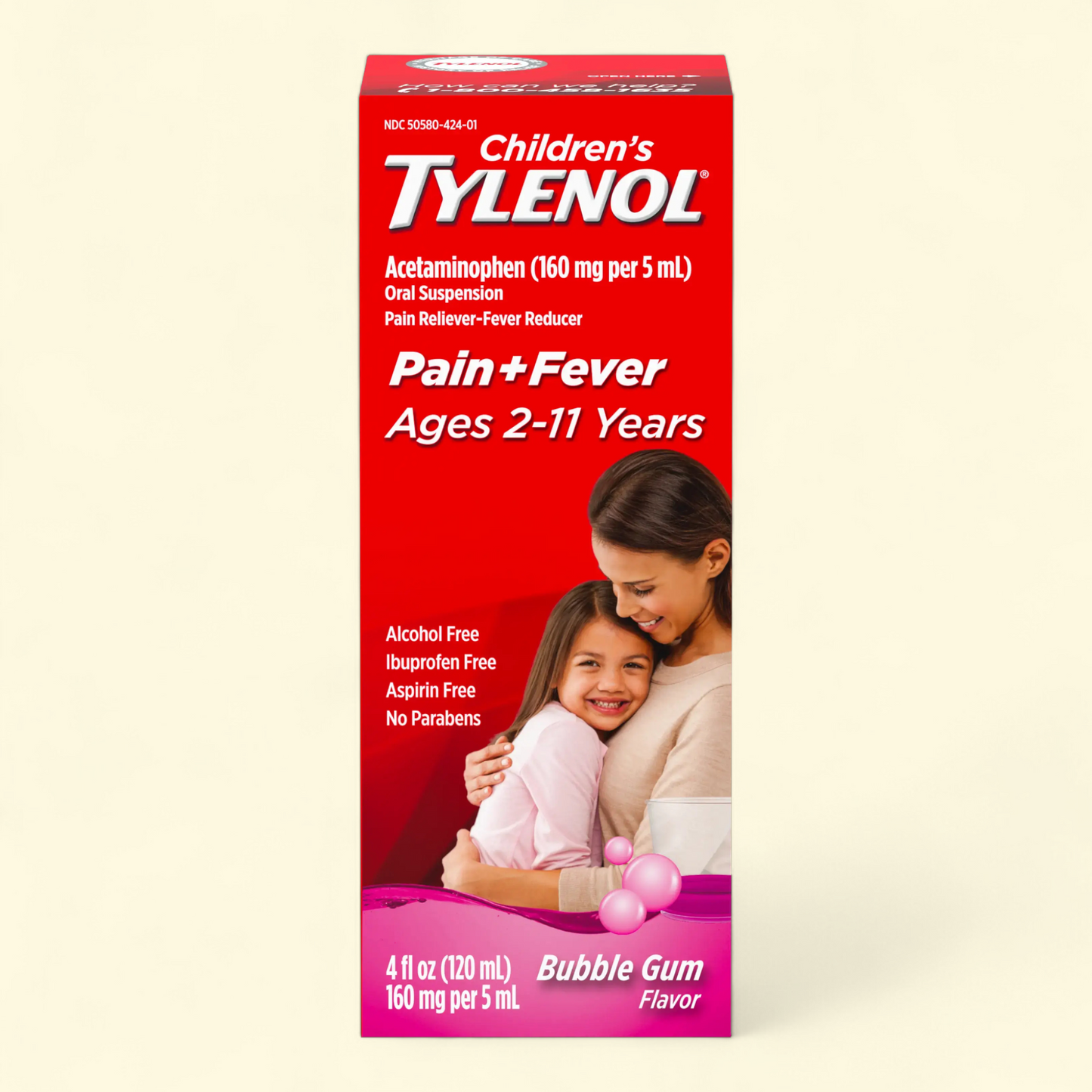 Children's Tylenol Pain + Fever Medicine, Cherry, 8 fl. oz