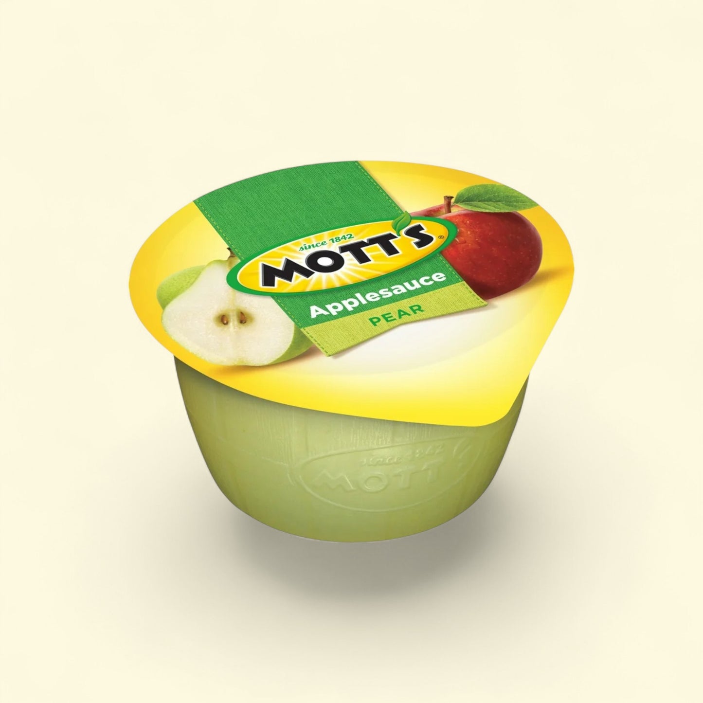 Mott's pear applesauce container