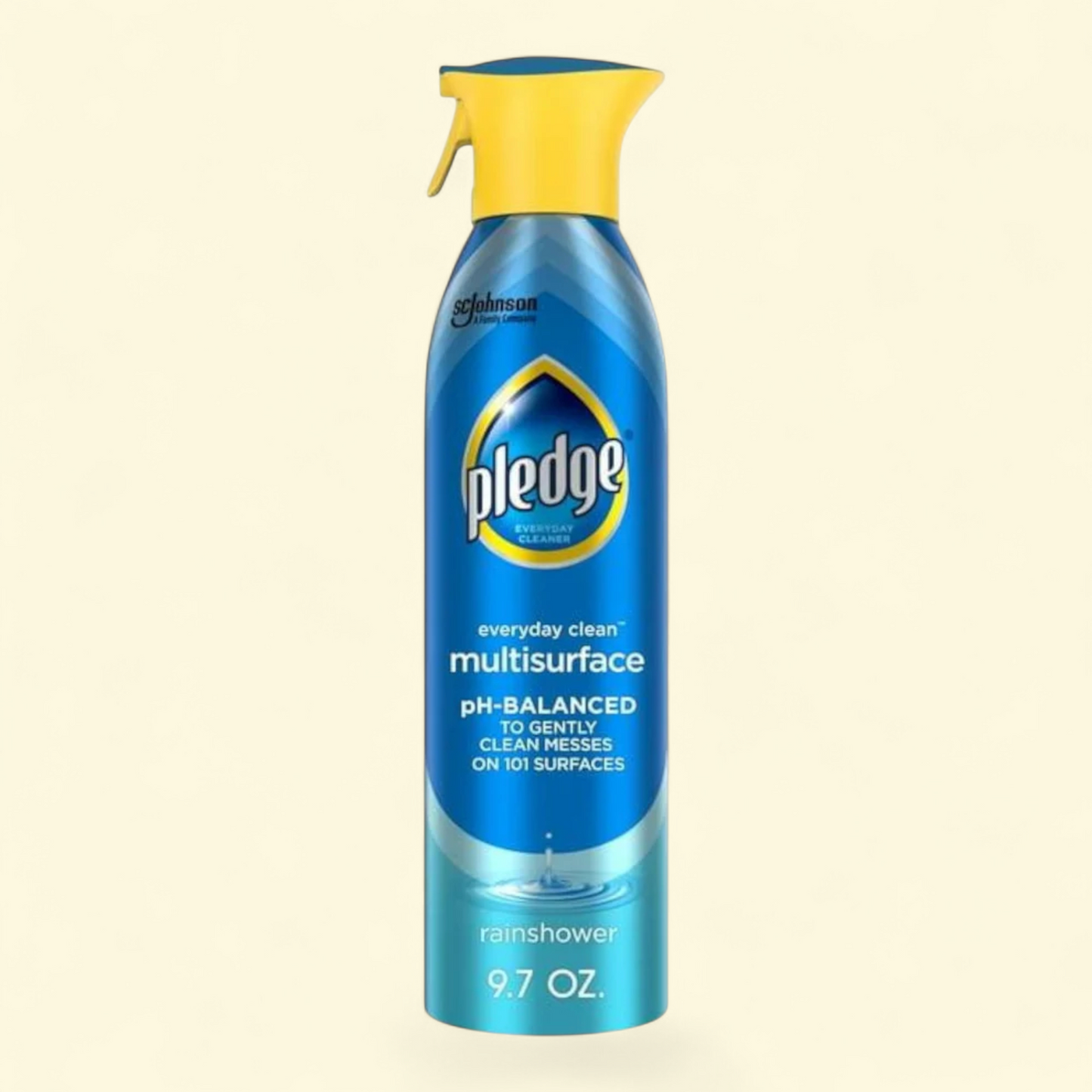 Pledge® Everyday Cleaner™ Multi Surface Cleaner, All Purpose Cleaner, Aerosol, Rainshower Scent, 9.7 oz