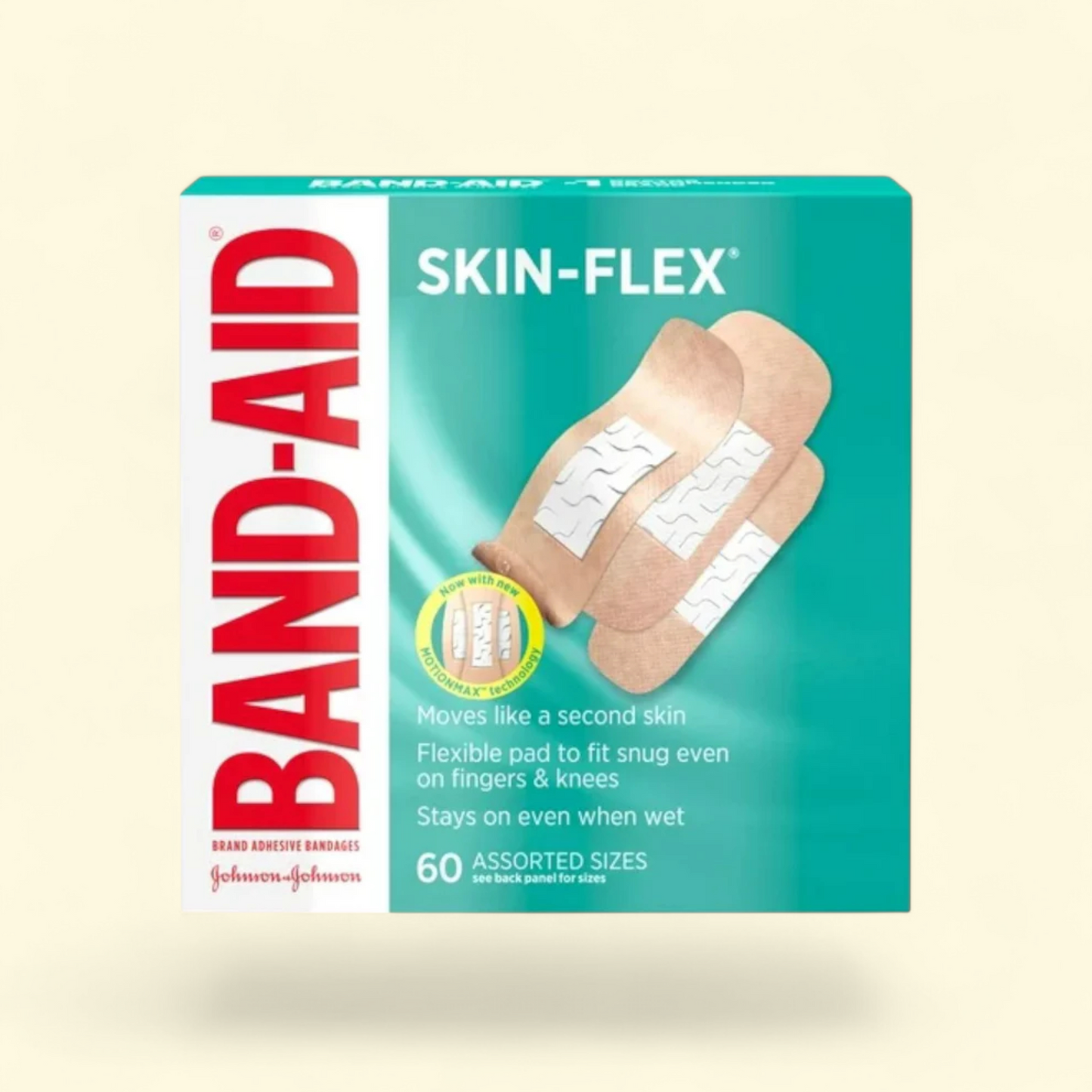Band-Aid Skin-Flex Adhesive Bandages, 60 Count
