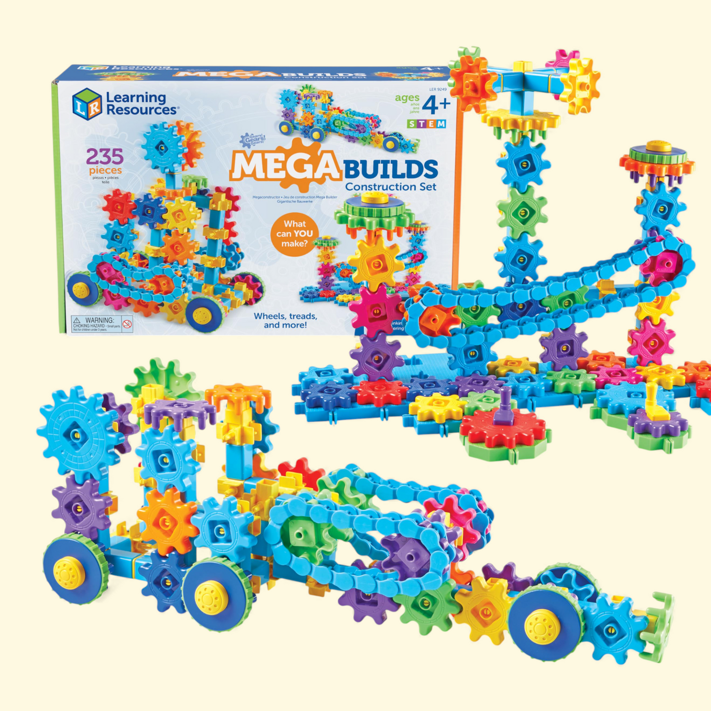 Learning Resources Gears Gears Gears Mega Builds Building Toys, 4+