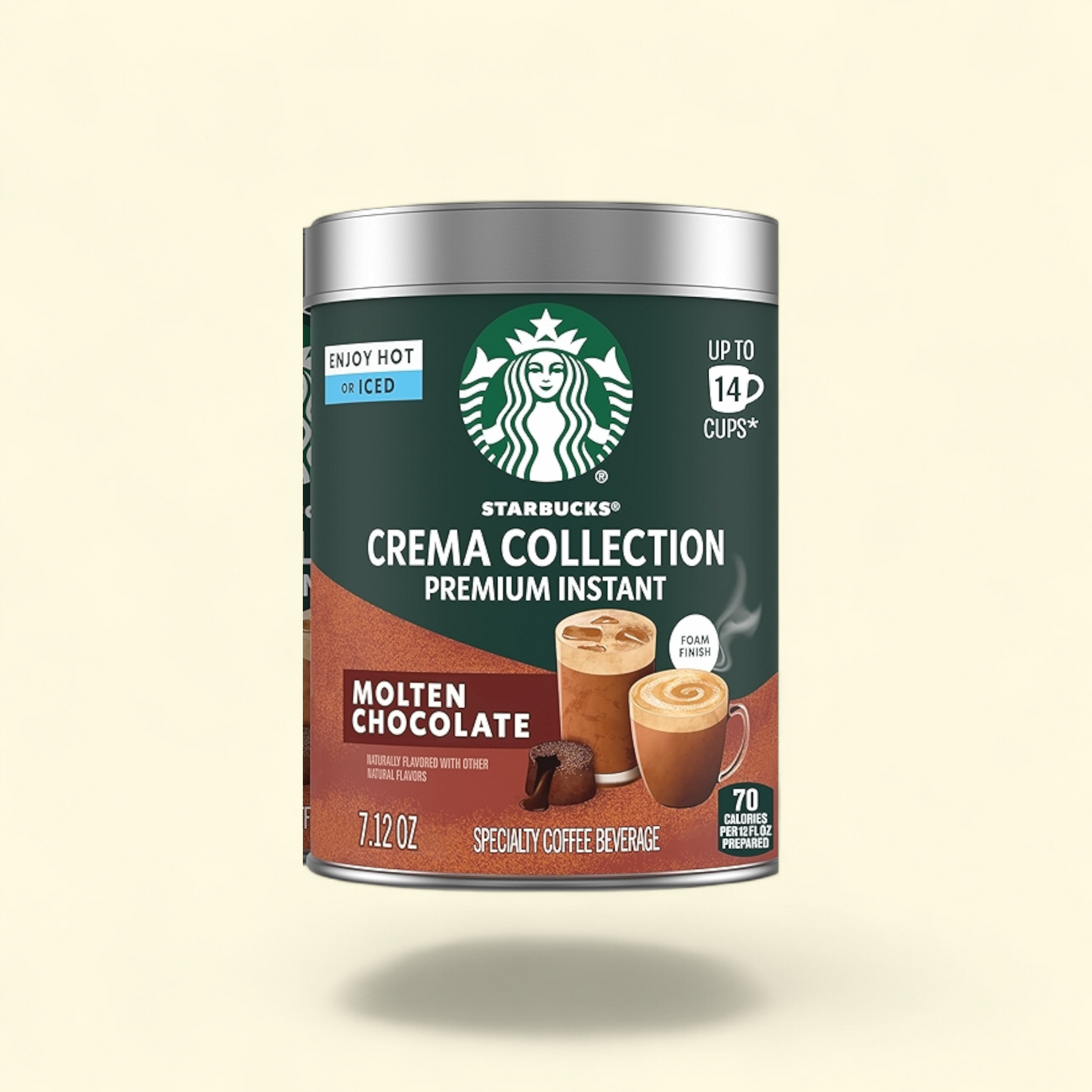 Starbucks Instant Coffee, Crema Collection Molten Chocolate Flavored, 7.12 oz