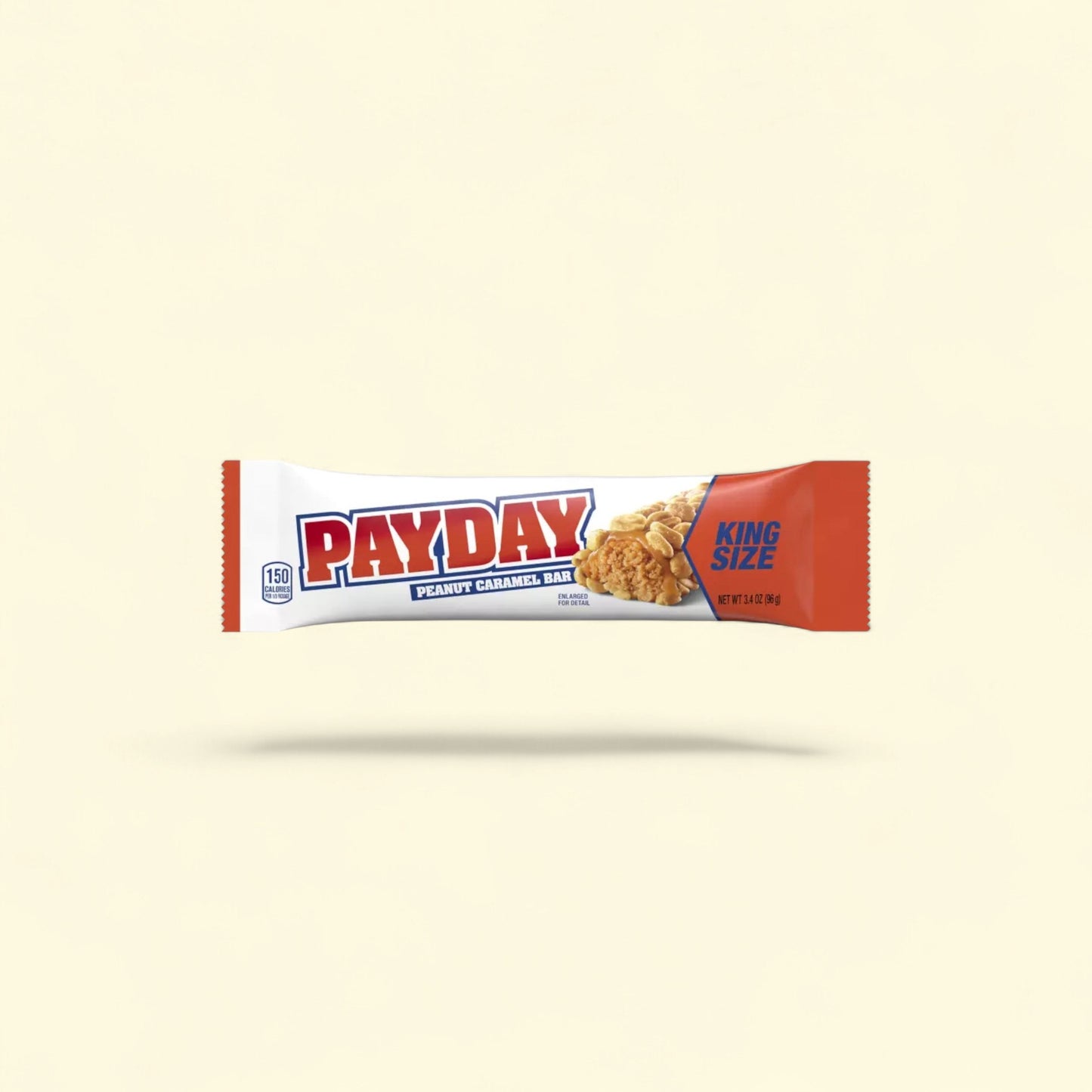 Payday King Size Candy Bar, 3.4 oz — authentic US product shipped worldwide by Treatspree