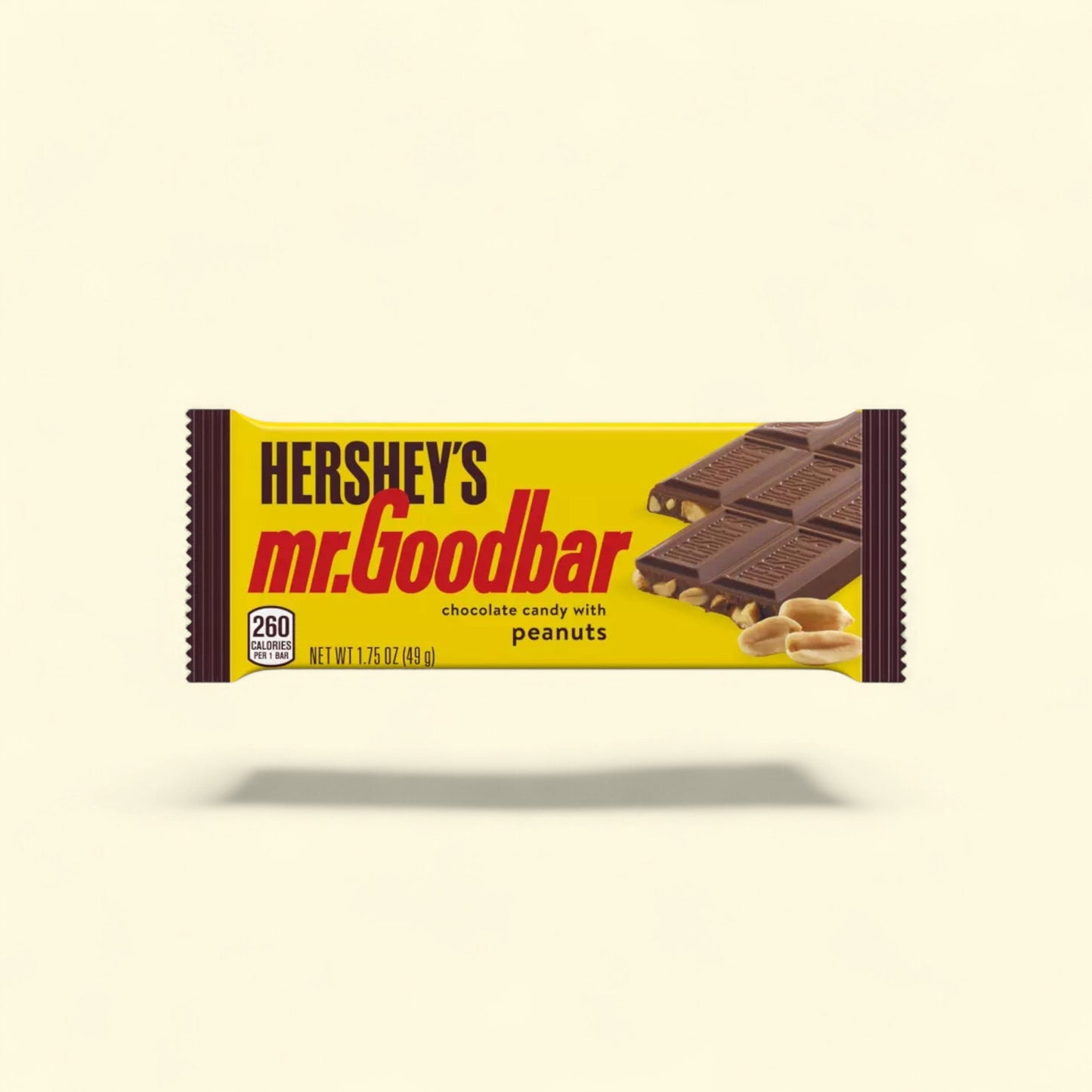 Hershey's Mr. Goodbar Chocolate with Peanuts, 1.75 oz — authentic US product shipped worldwide by Treatspree