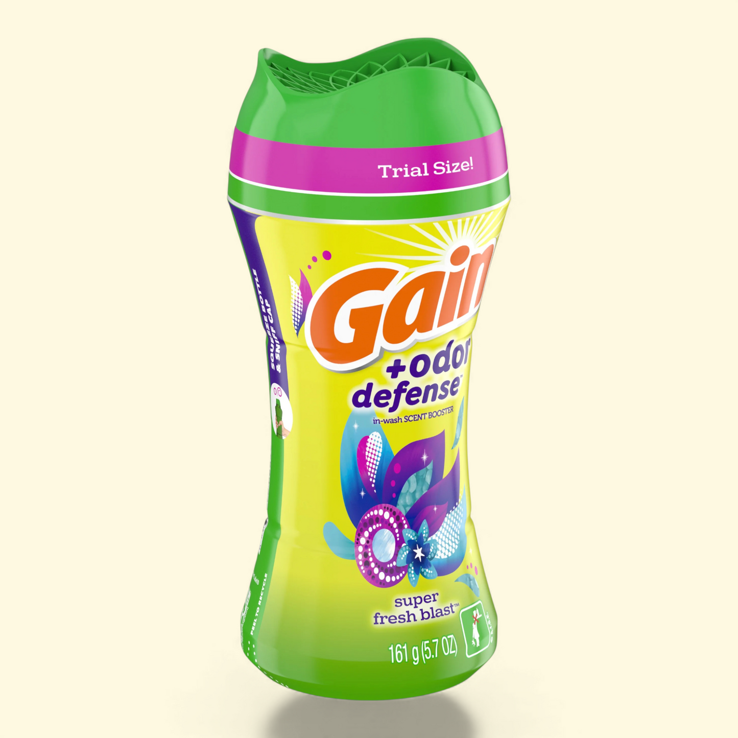 Gain Odor Defense In-Wash Scent Booster, Super Fresh Blast Scent, 5.7 oz