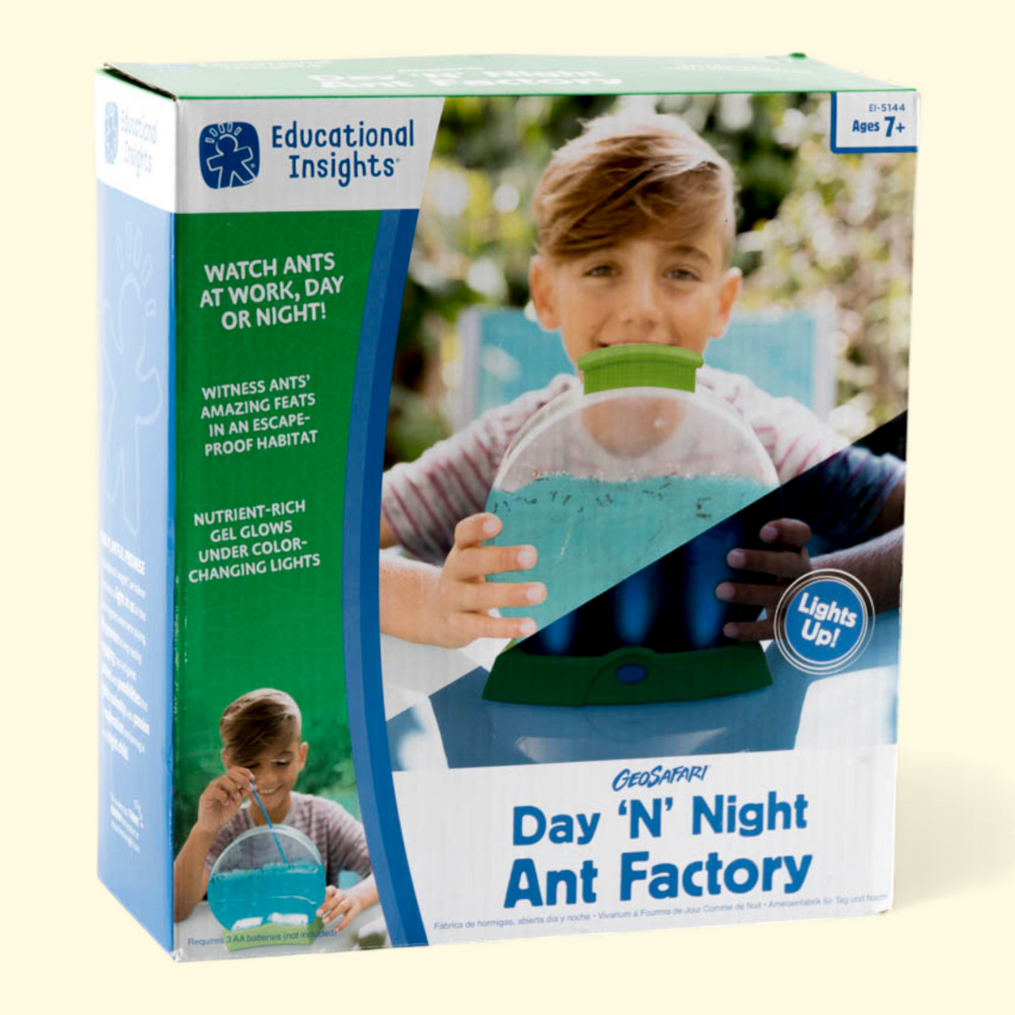Educational Insights GeoSafari Day 'N' Night Ant Factory, STEM Kit, Ages 7+