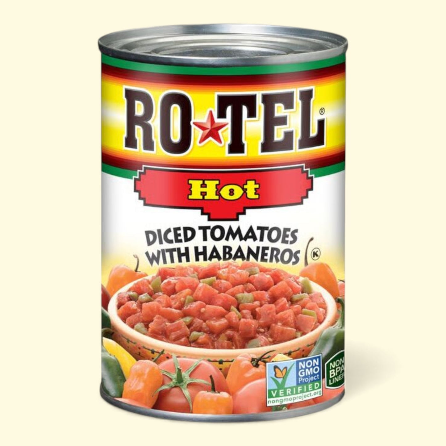 Rotel hot diced tomatoes with habaneros