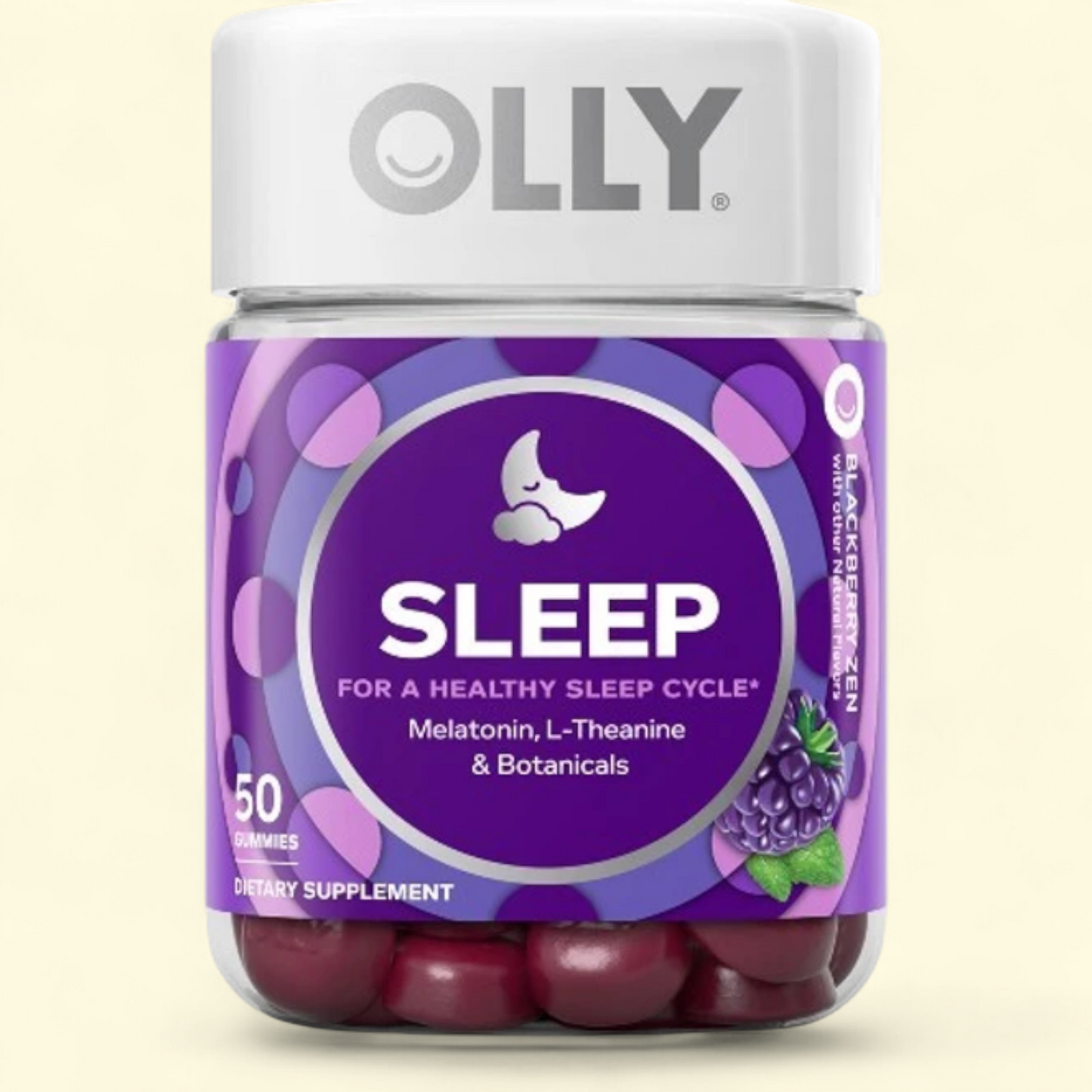 OLLY Sleep Gummy Supplement, 50 Count