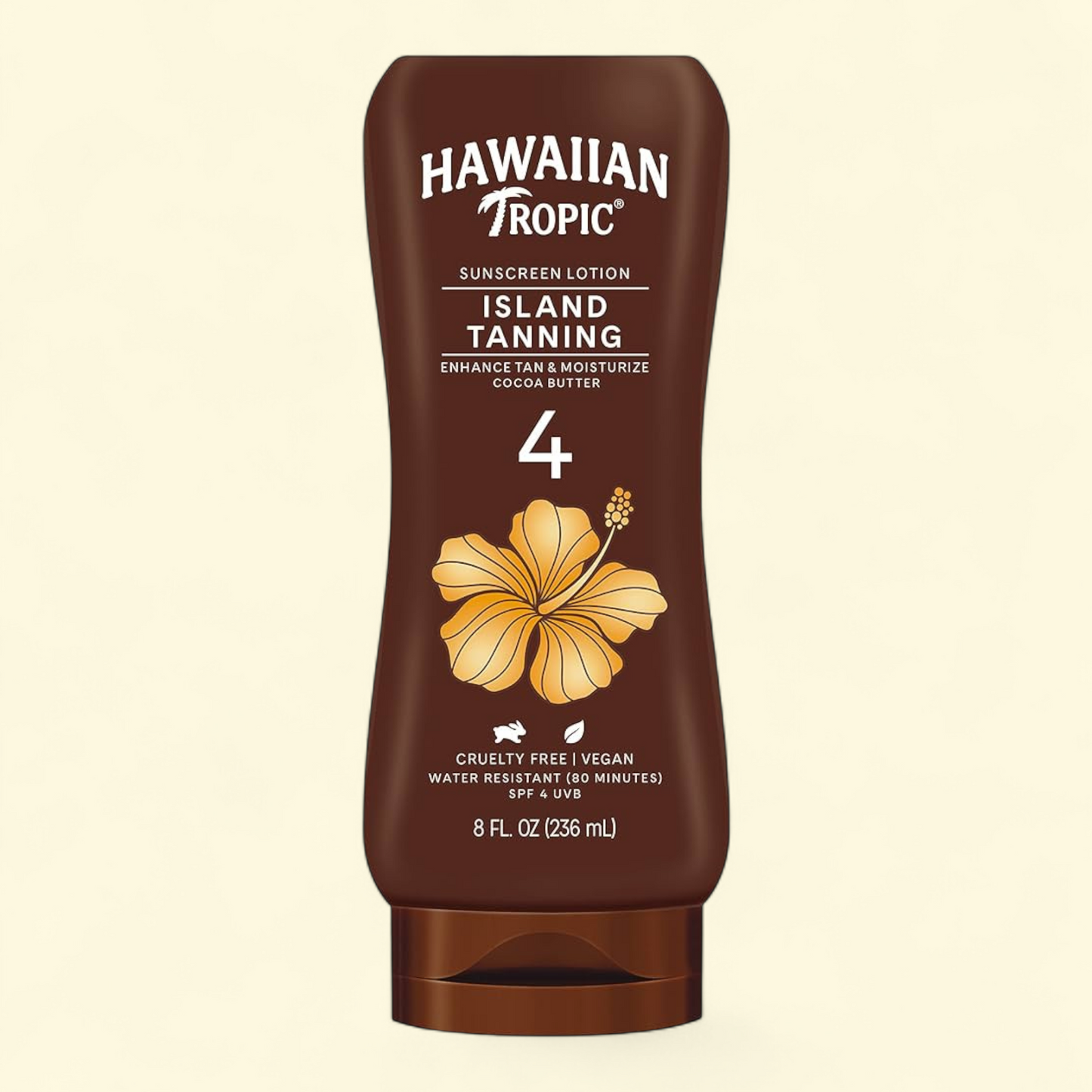 Hawaiian Tropic Island Tanning Lotion, 4 SPF, 8 fl oz