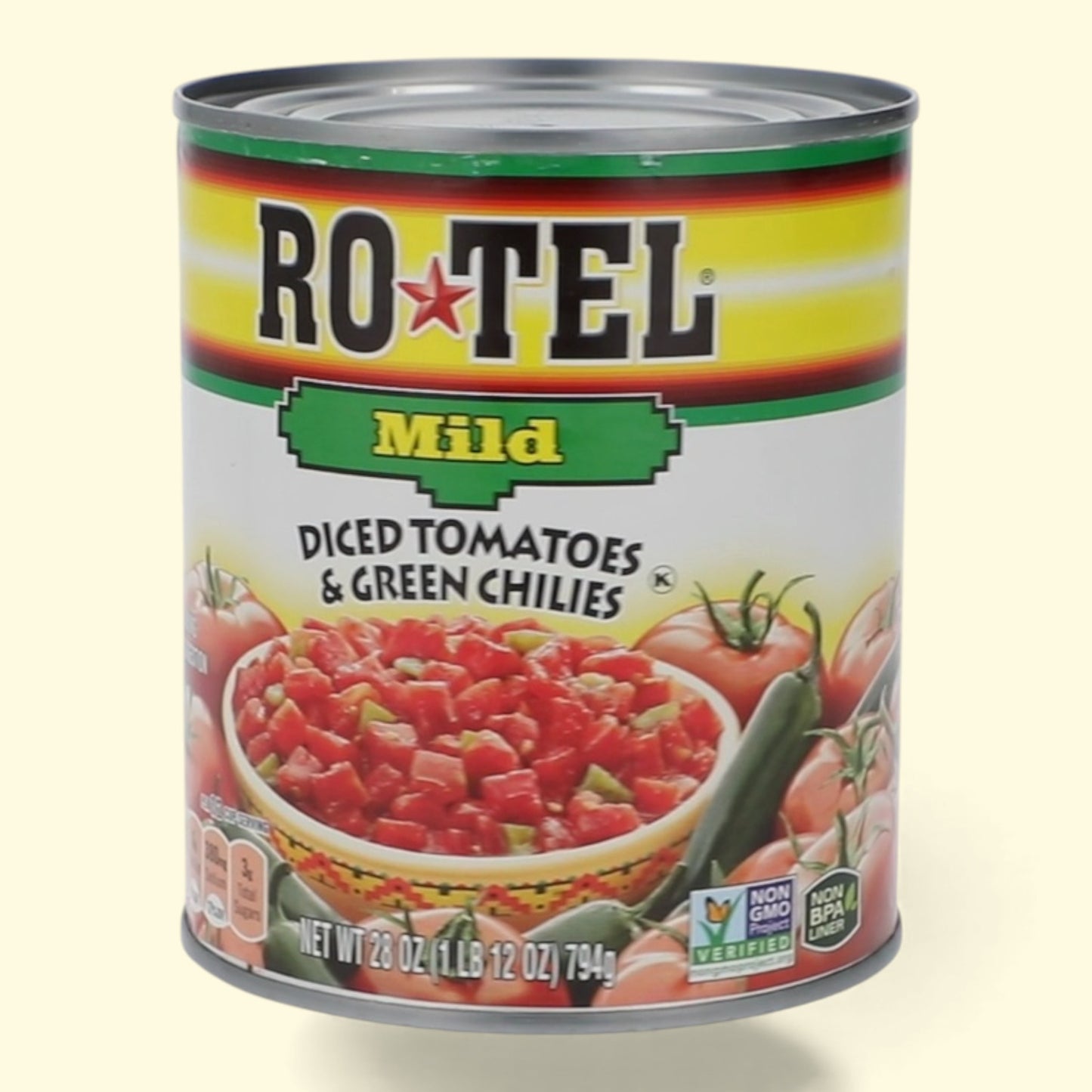 Rotel mild diced tomatoes and green chilies