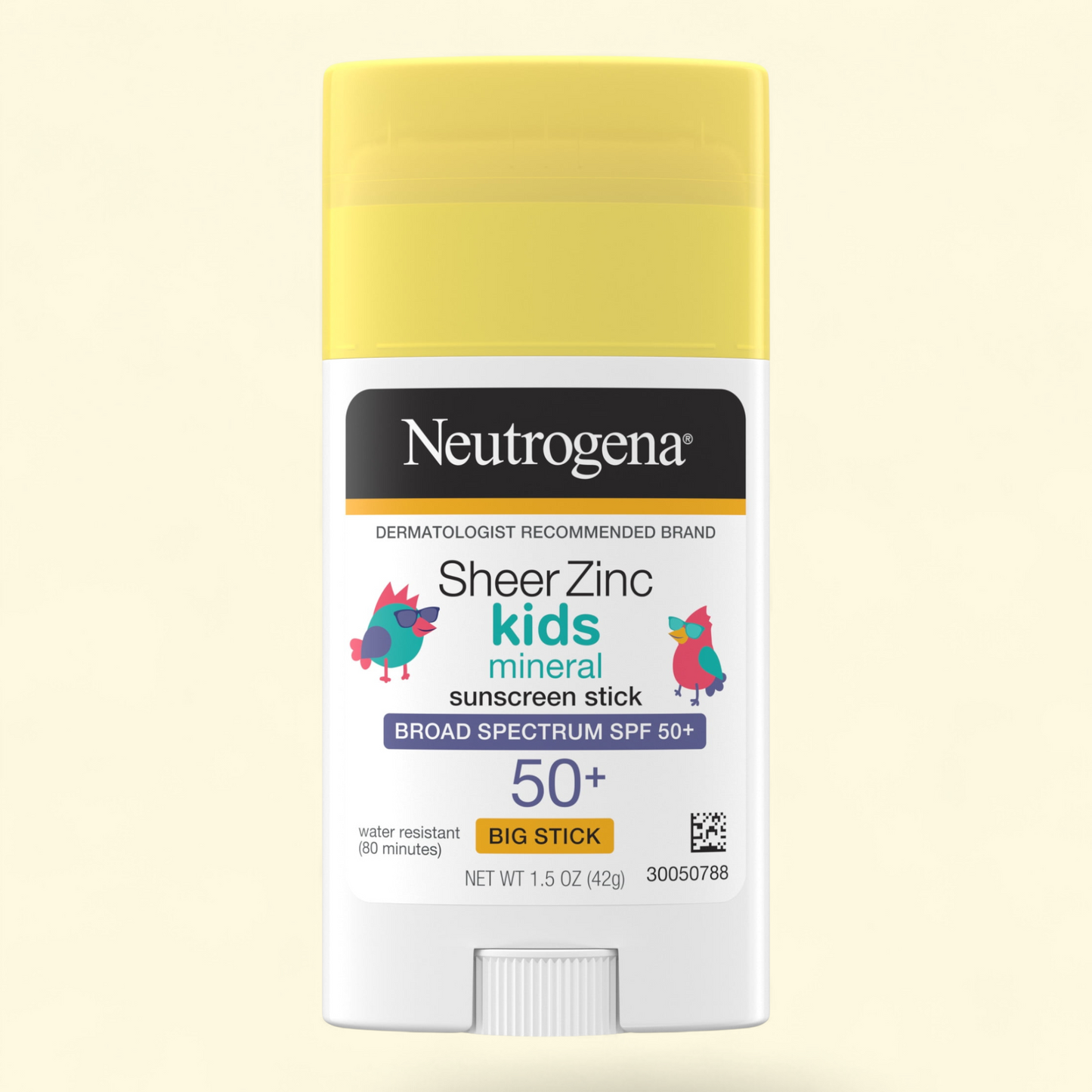 Neutrogena Sheer Zinc Kids Mineral Sunscreen Stick, 1.5 oz, SPF 50+