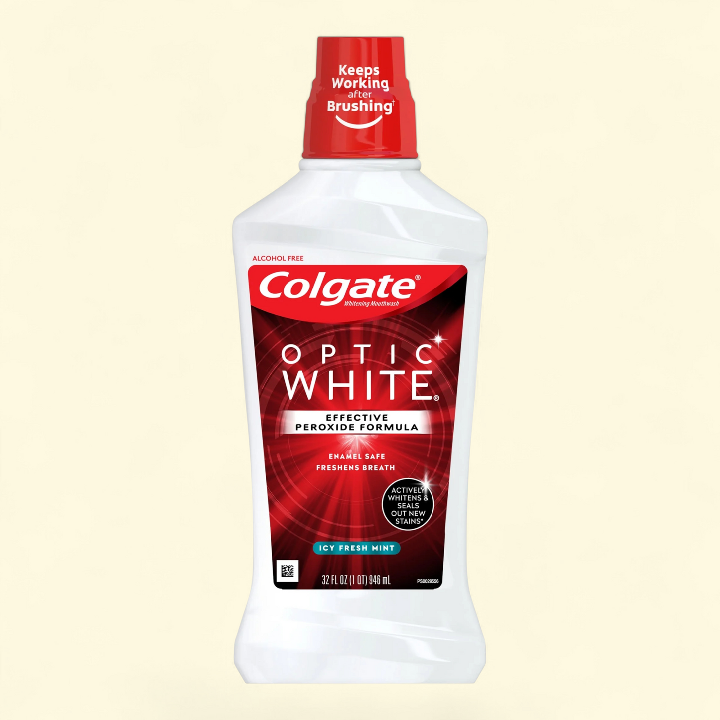 Colgate Optic White Whitening Mouthwash, 32 fl oz
