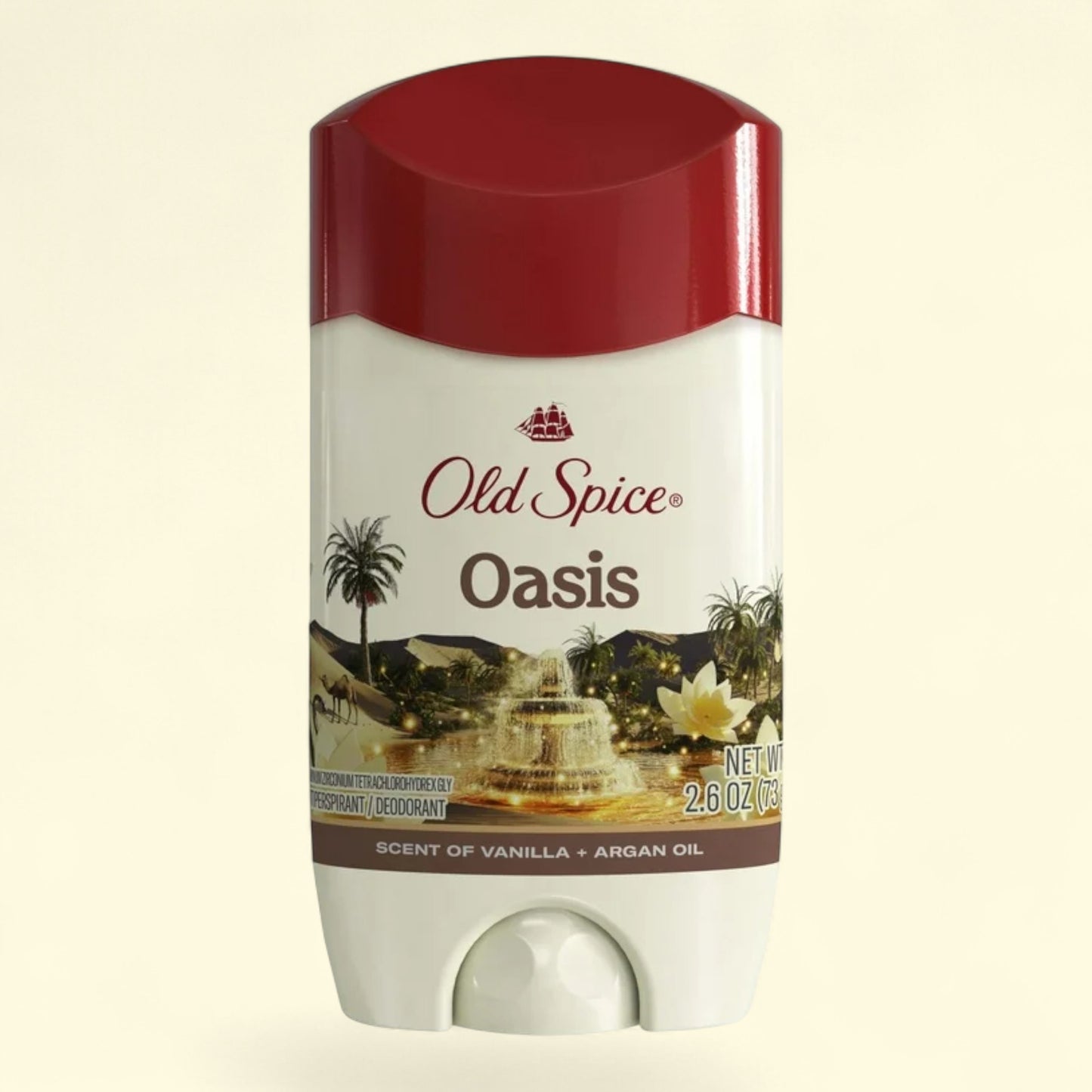Old Spice Antiperspirant Deodorant, Oasis with Vanilla, 2.6oz