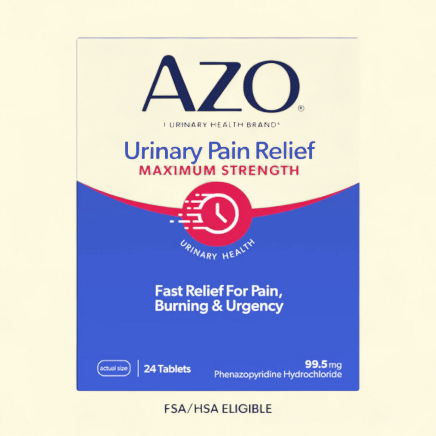 AZO Urinary Pain Relief Tablets, 24 Count