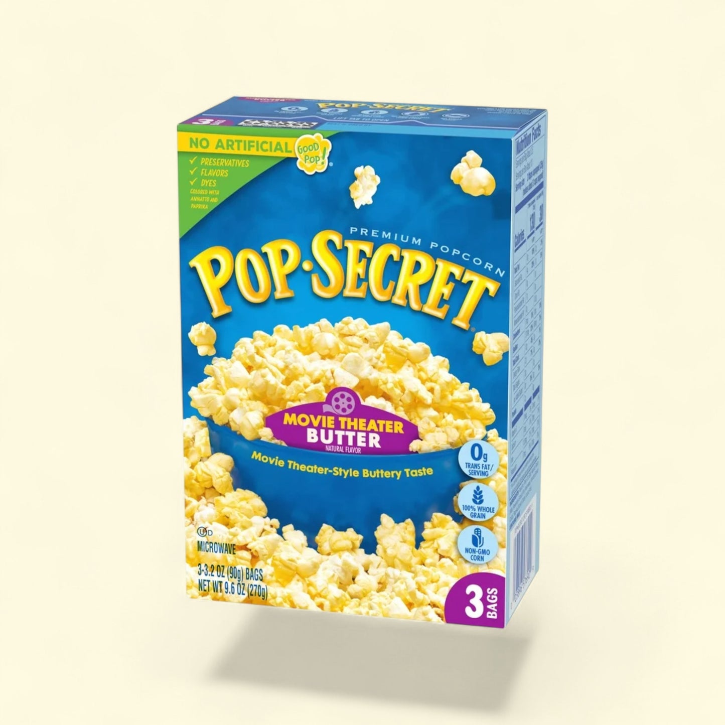 Pop Secret Microwave Popcorn, Movie Theater Butter Flavor, 3.2 oz, ... — authentic US product shipped worldwide by Treatspree