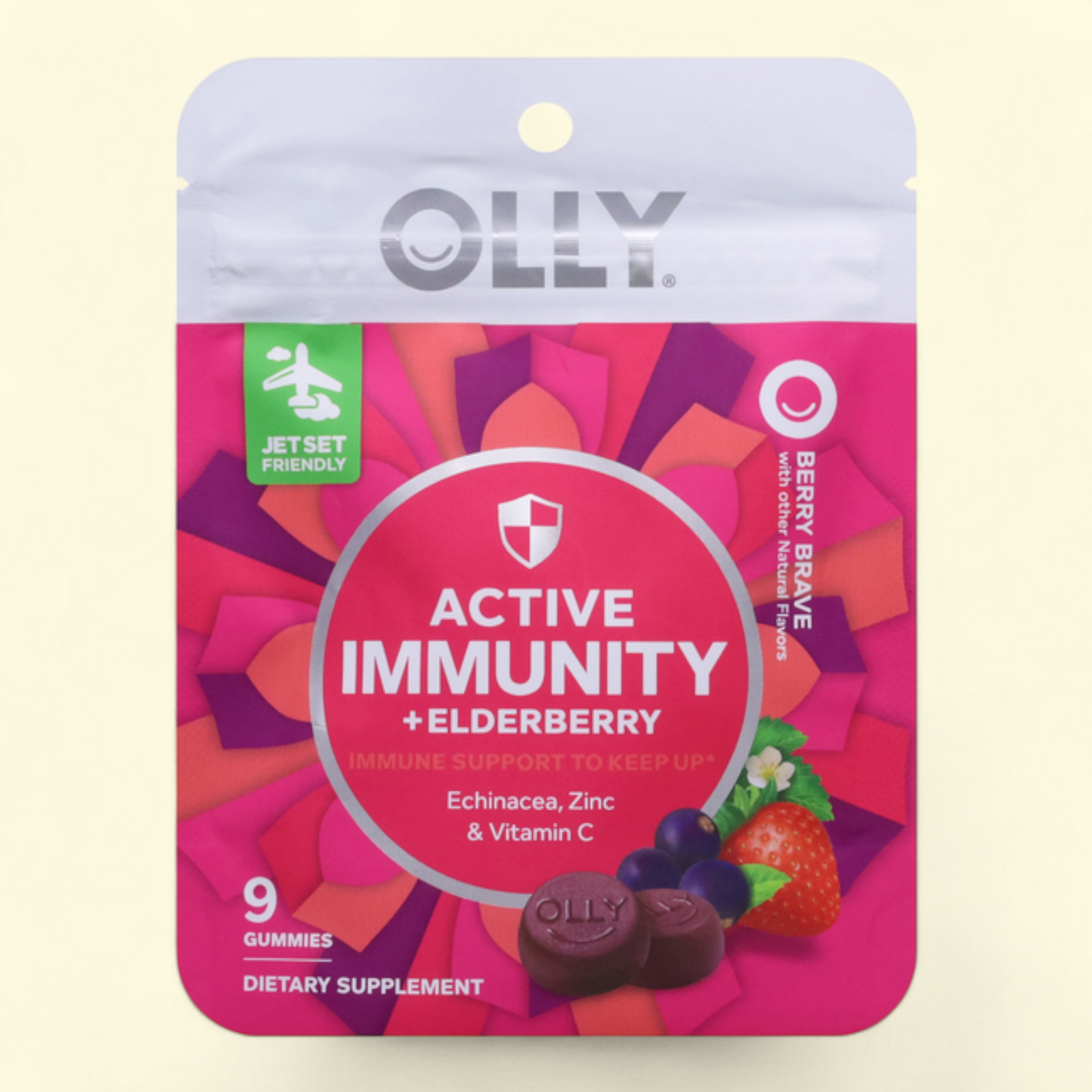 OLLY Active Immunity Elderberry Gummy Supplement, 9 Ct