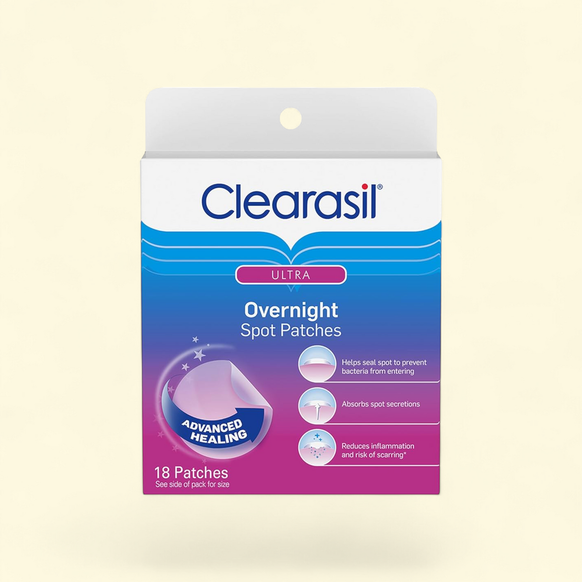Clearasil Ultra Acne Spot Patches, 18 count — authentic US product shipped worldwide by Treatspree