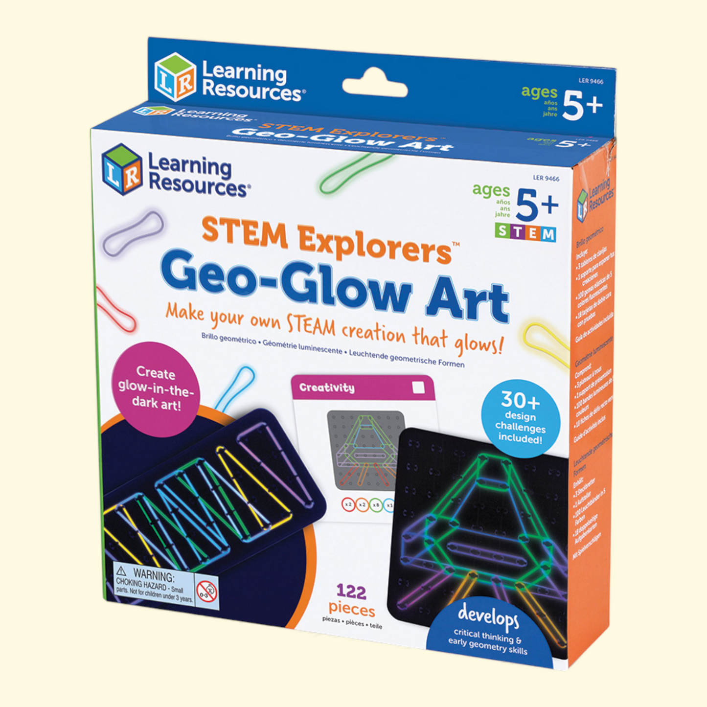 Learning Resources Geo-Glow Art Kit, Ages 5 and Up