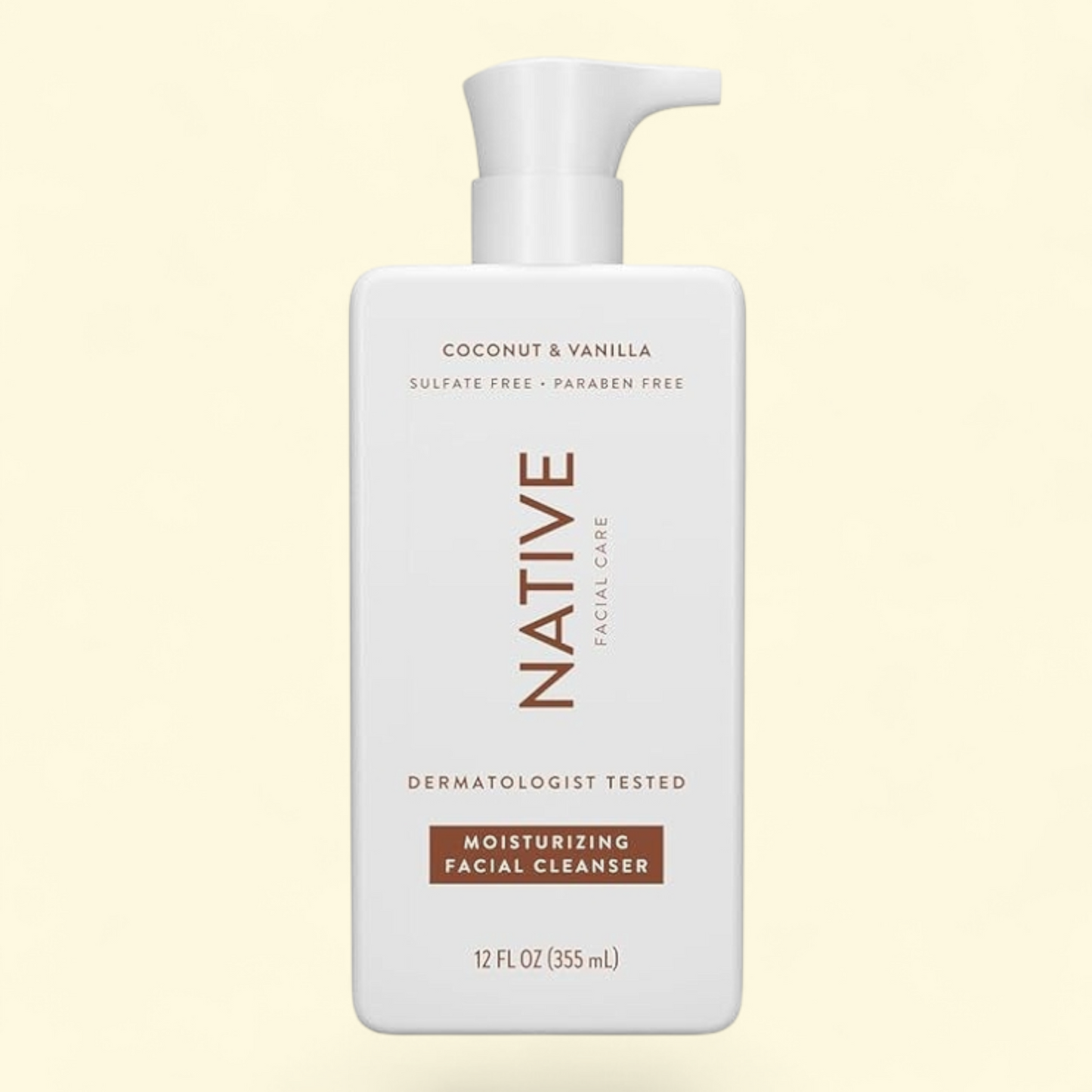Native Facial Cleanser, Coconut & Vanilla, 12 fl oz