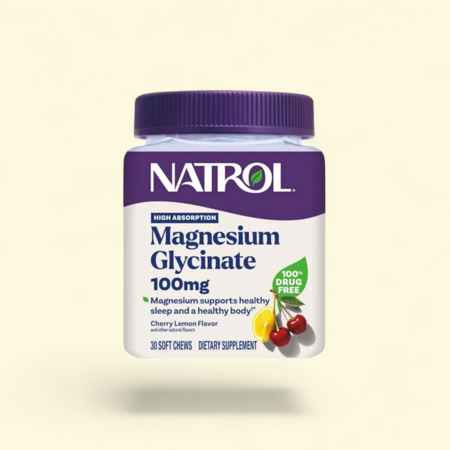 Natrol Magnesium Glycinate Soft Chews, 100mg, 30 Soft Chews
