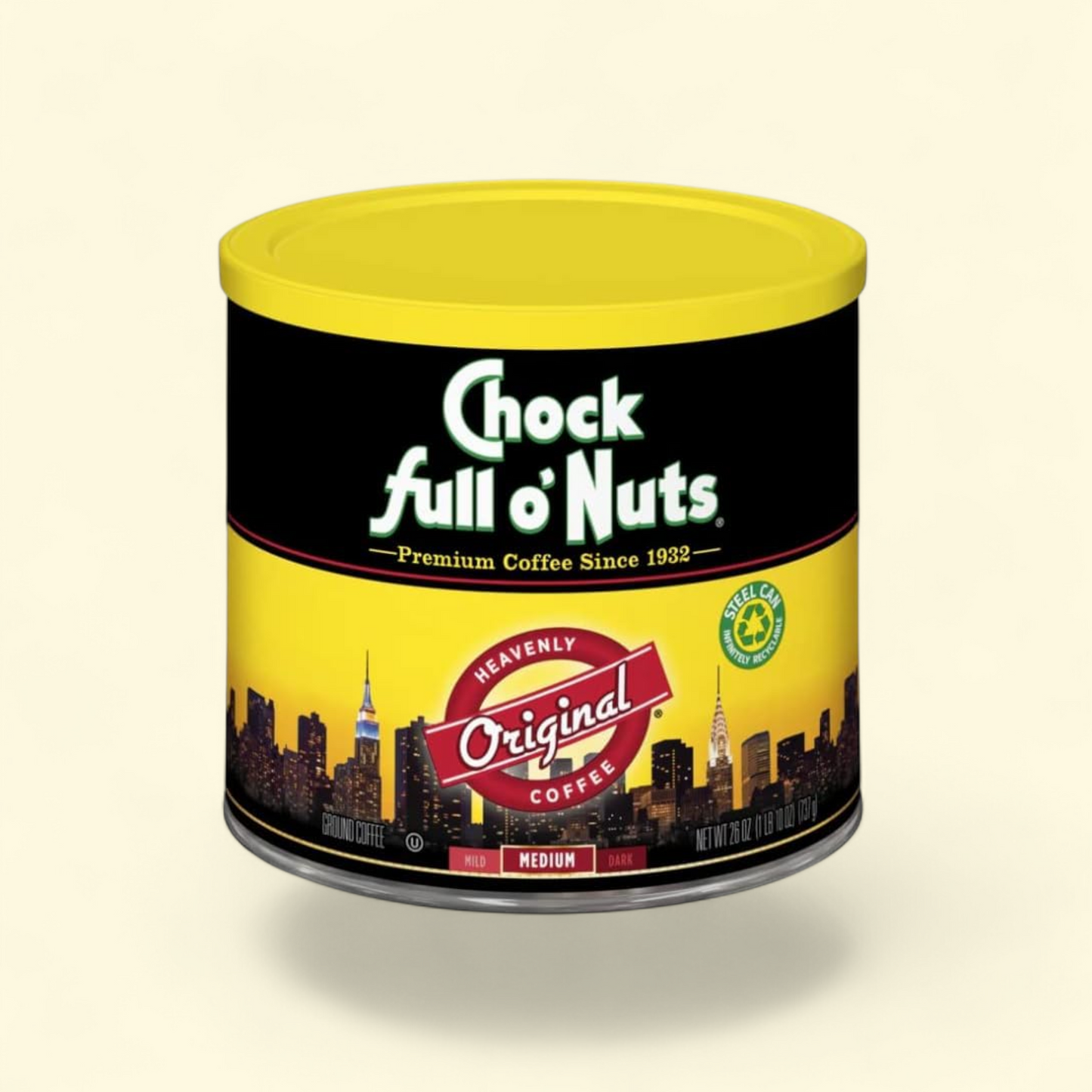 Chock Full o' Nuts Original Medium Roast Ground Coffee, 26 oz