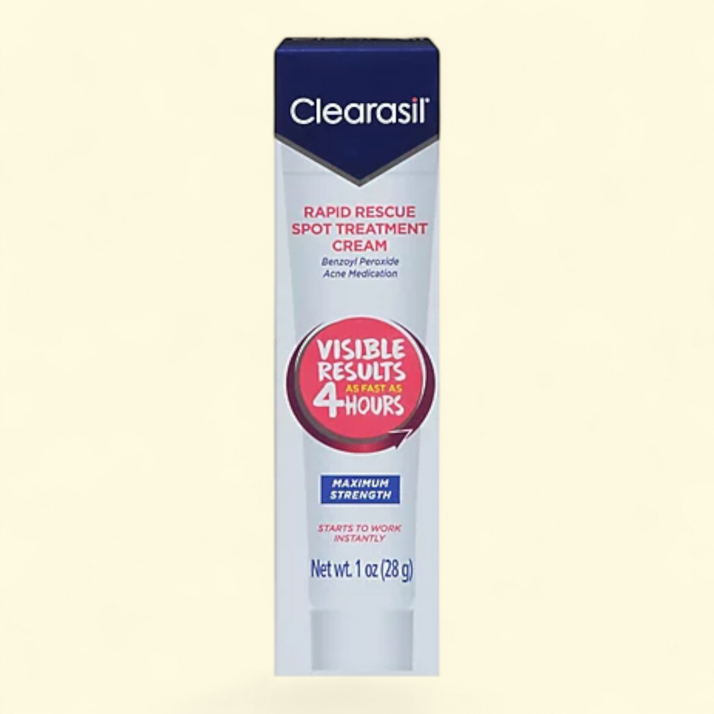 Clearasil Rapid Rescue Spot Treatment Acne Cream, 1 fl oz — authentic US product shipped worldwide by Treatspree
