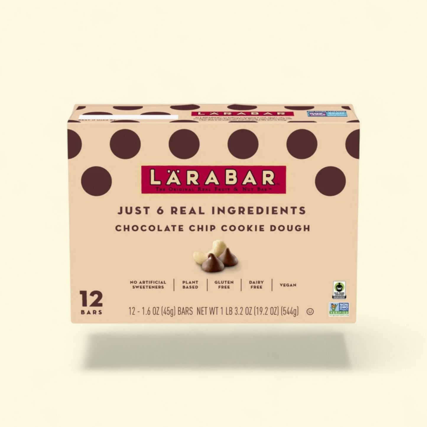 Larabar Chocolate Chip Cookie Dough Bars, 19.2 oz, 12 Count