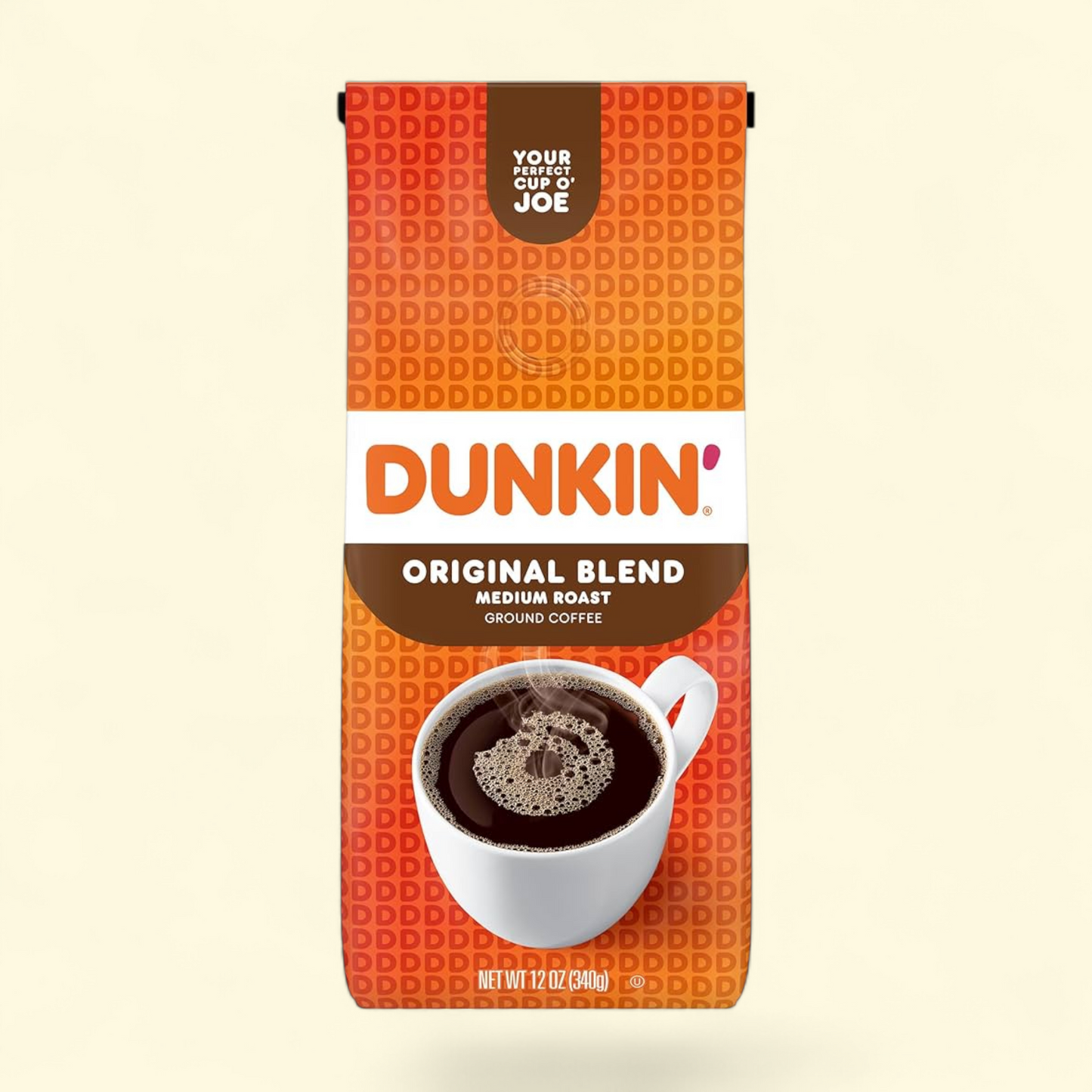Dunkin' Original Blend Ground Coffee, Medium Roast, 12 oz