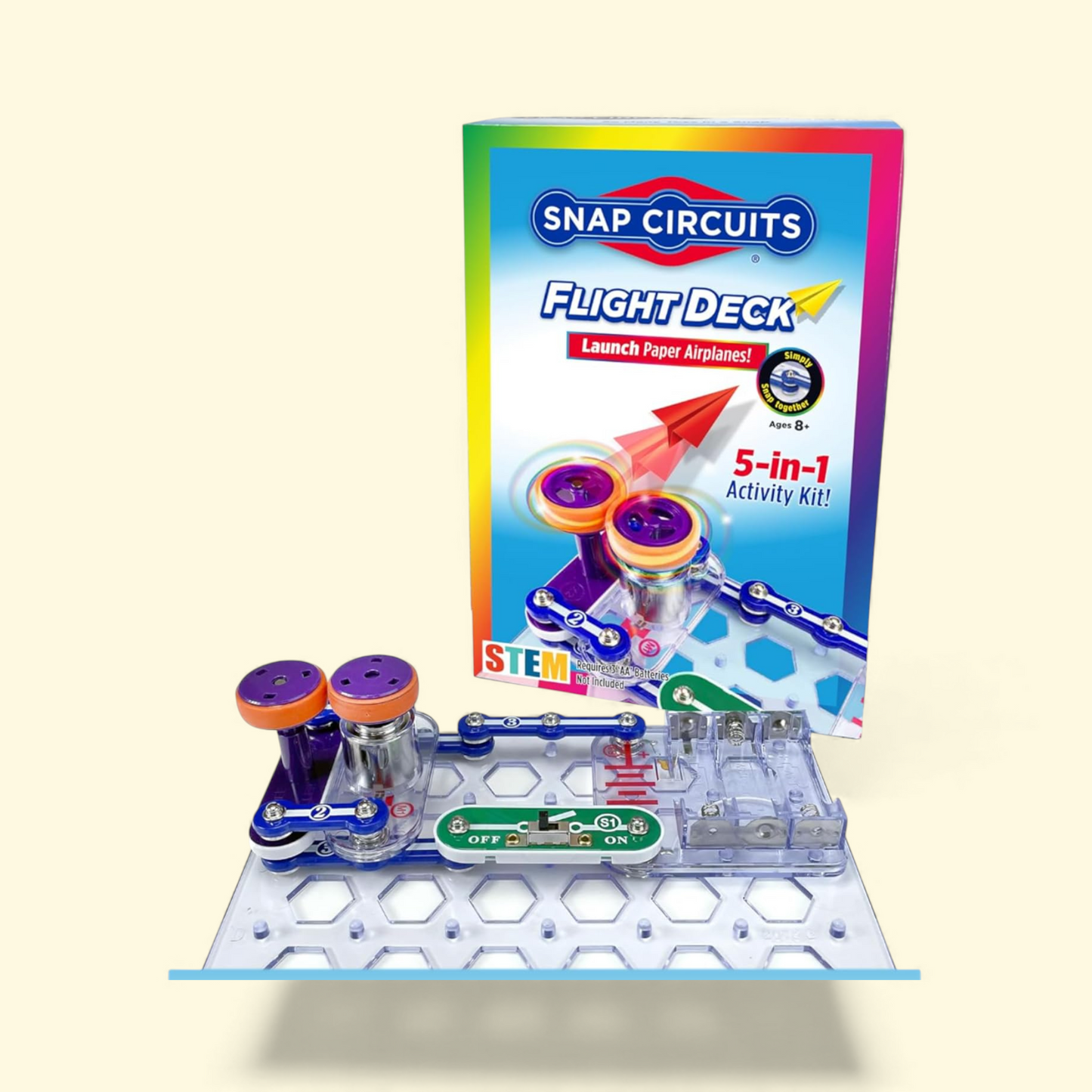 Snap Circuits Flight Deck, Electronic Science Kit, Entry Level STEM Educational Toy, Ages 8+