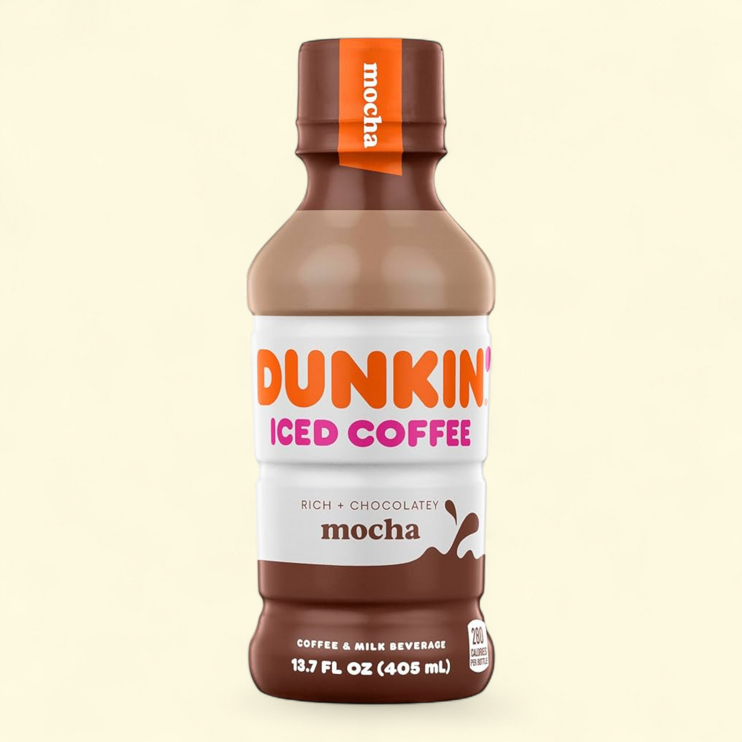 Dunkin' Mocha Iced Coffee, 13.7 fl oz Bottle