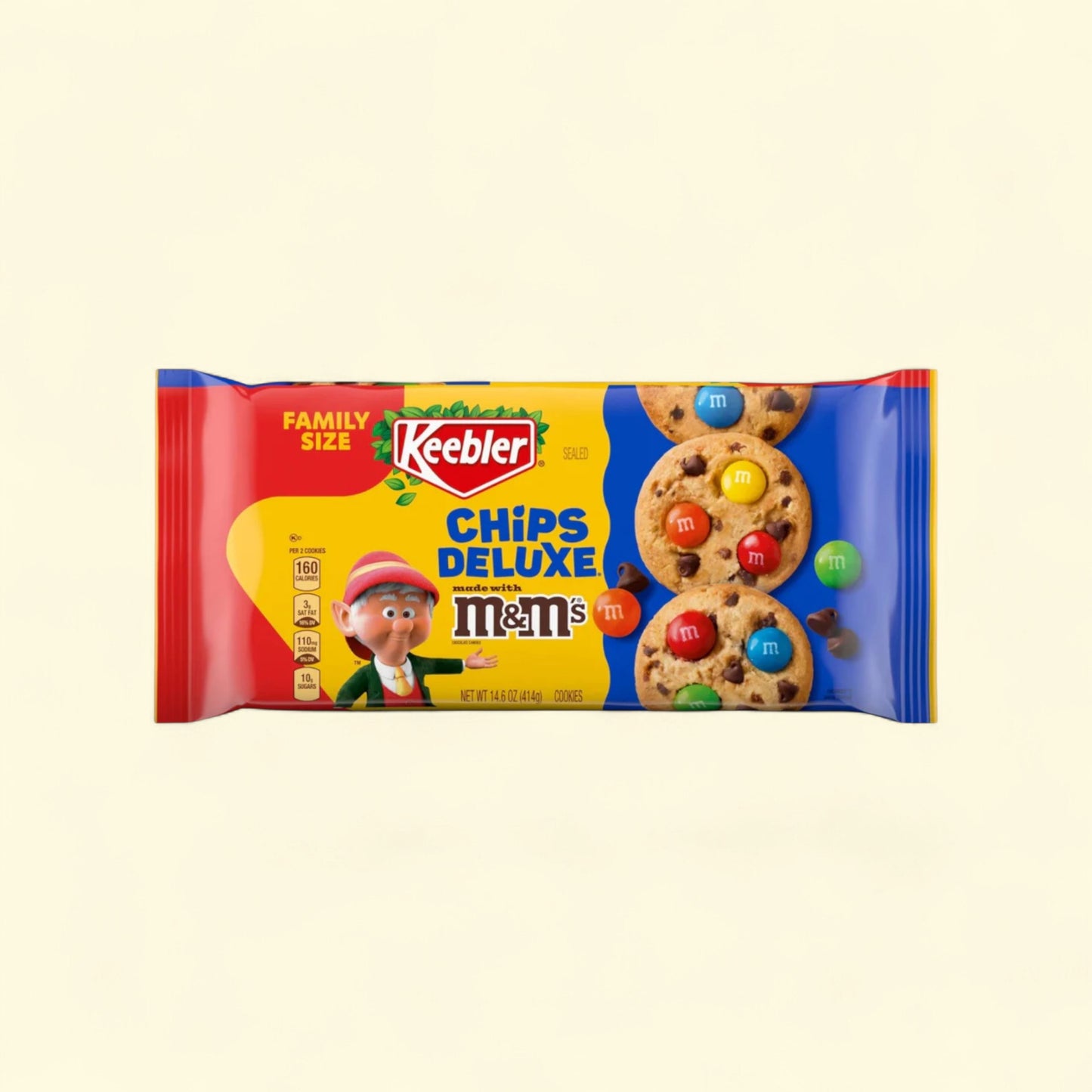 Keebler Chips Deluxe Cookies, Family Size, 14.6 oz. — authentic US product shipped worldwide by Treatspree