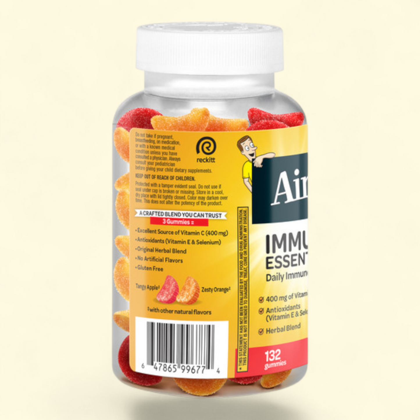 Airborne Immune Essentials, Vitamin C Immune Support Gummies, 132 Count