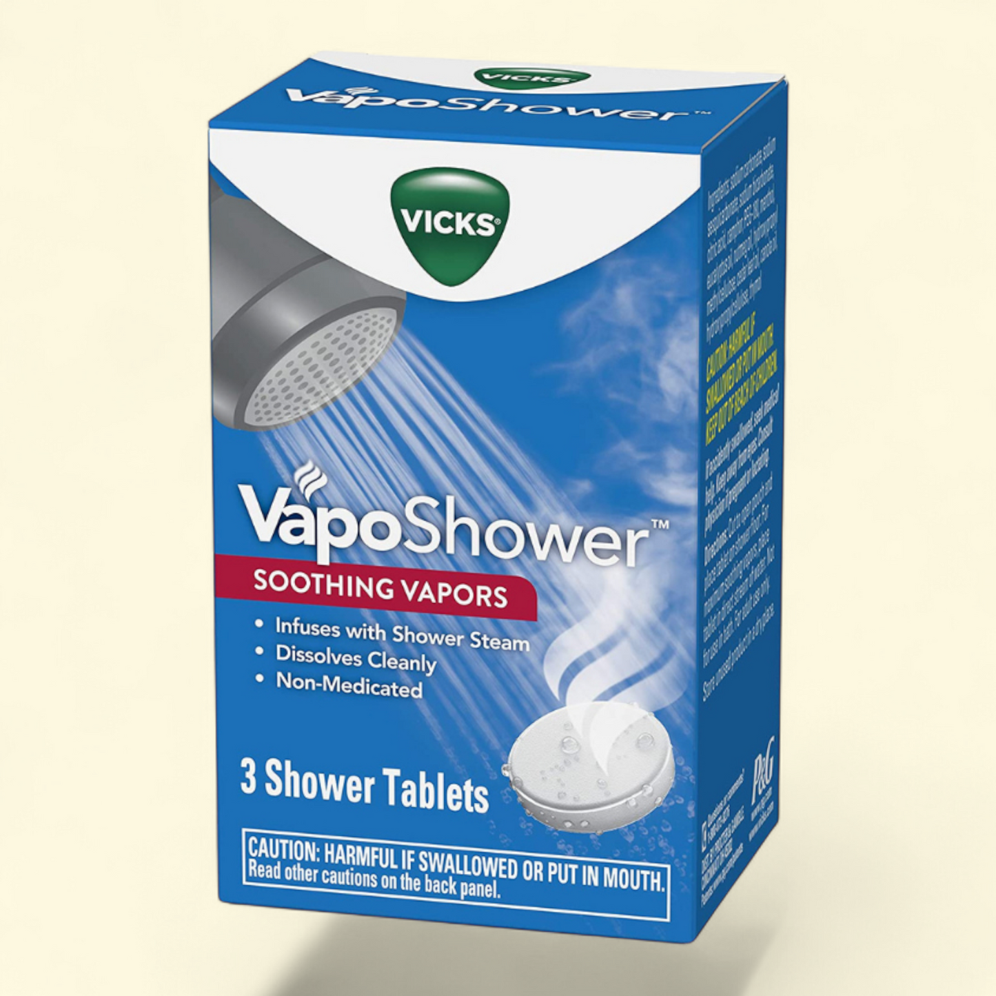 Vicks Vapo Shower Tablets, Menthol Scent, 3 Count
