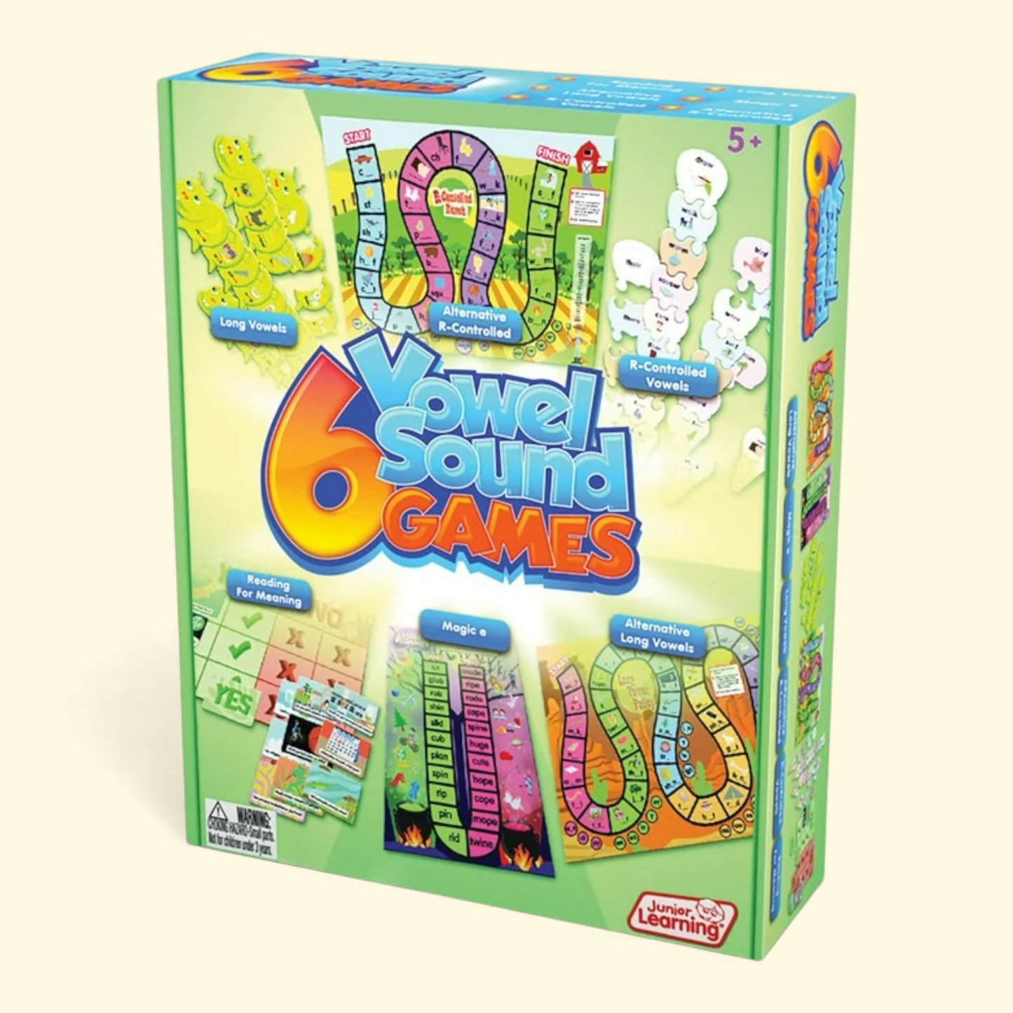 Junior Learning Vowel Sound Games, Ages 5-6, Kindergarten Grade 1, Language Arts, Phonics, Educational Resources