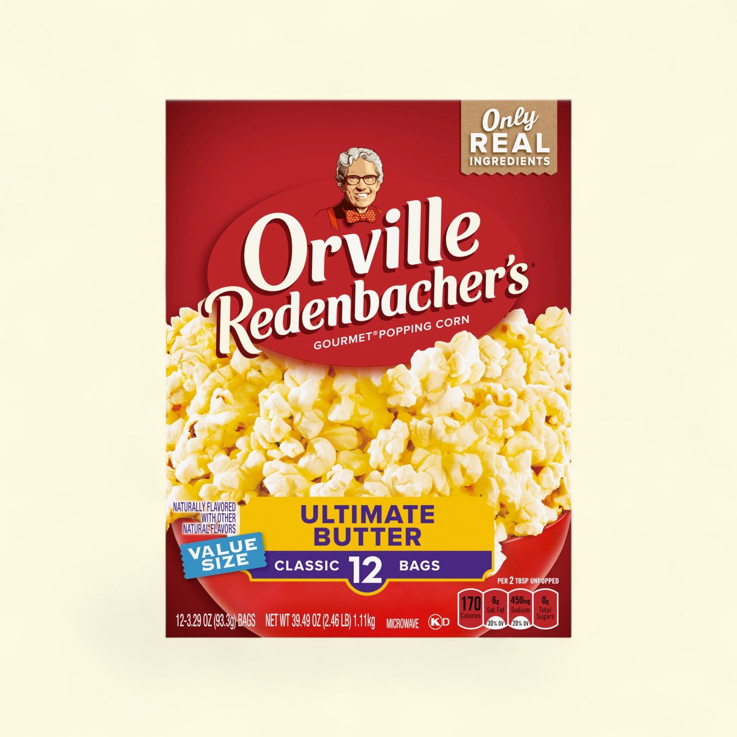 Orville Redenbacher's Ultimate Butter Popcorn, 2.29 oz., 12-Count