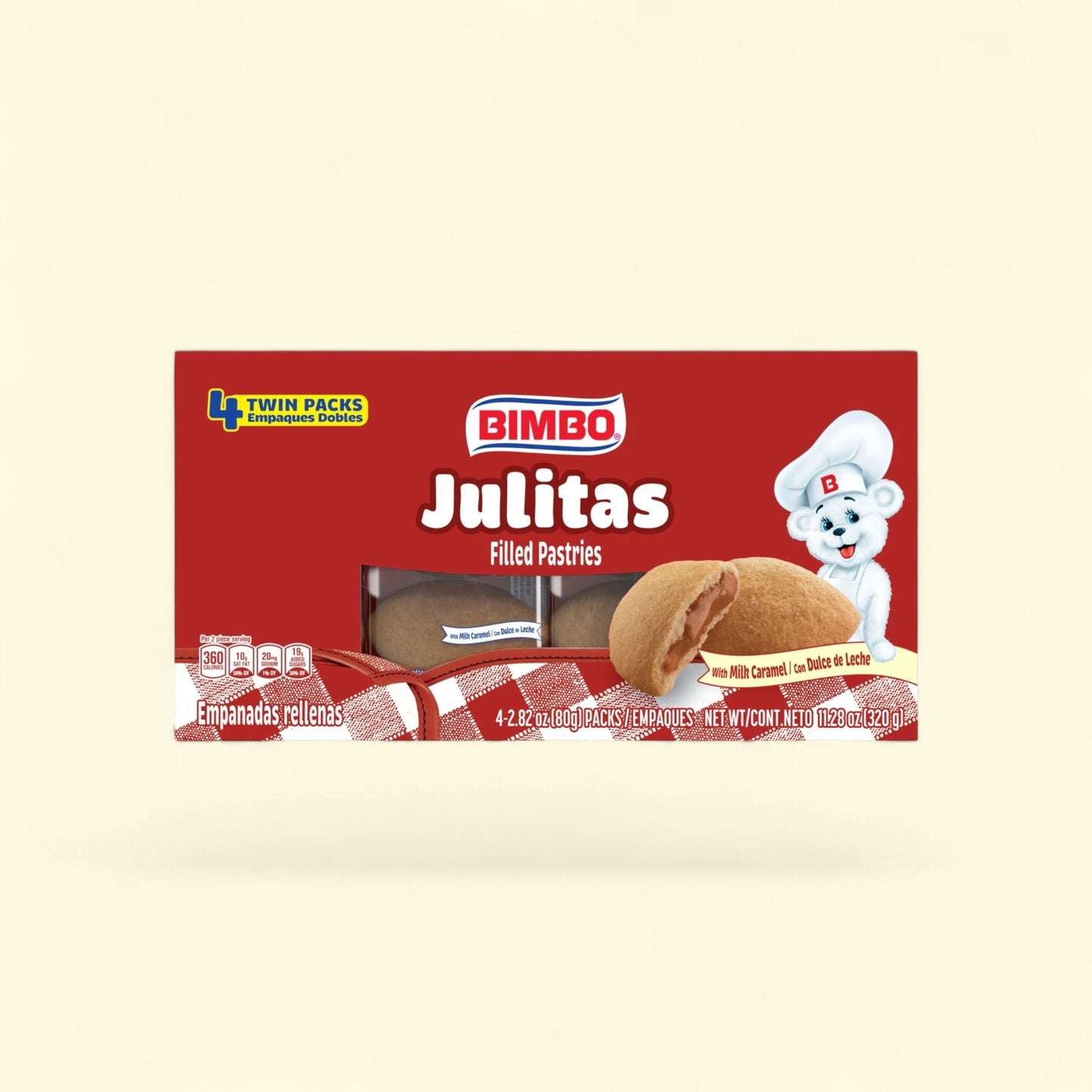 Bimbo Julitas Sweet Empanadas, 11.28 oz — authentic US product shipped worldwide by Treatspree