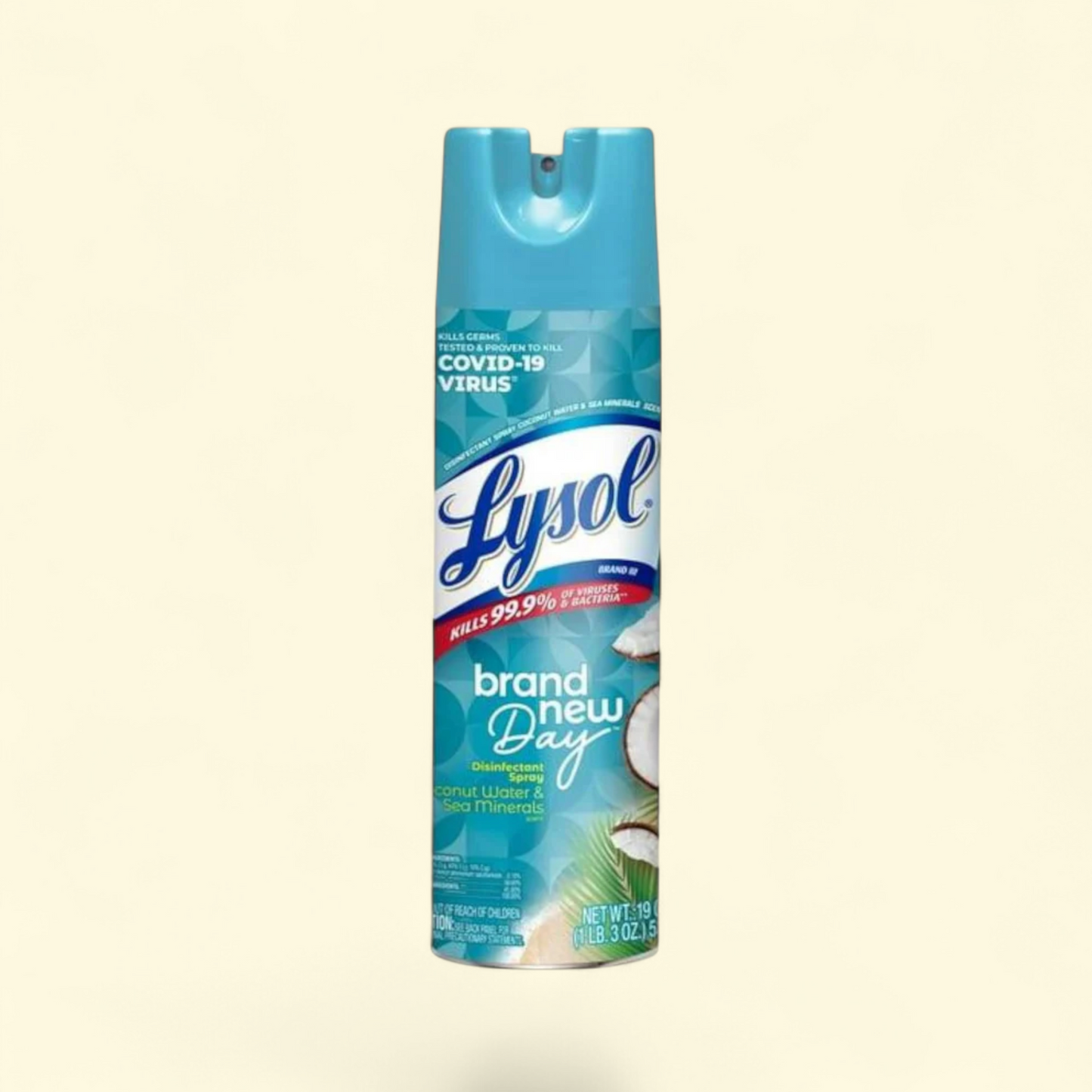 Lysol Disinfectant Spray, Brand New Day Coconut Water & Sea Minerals, 19 oz.