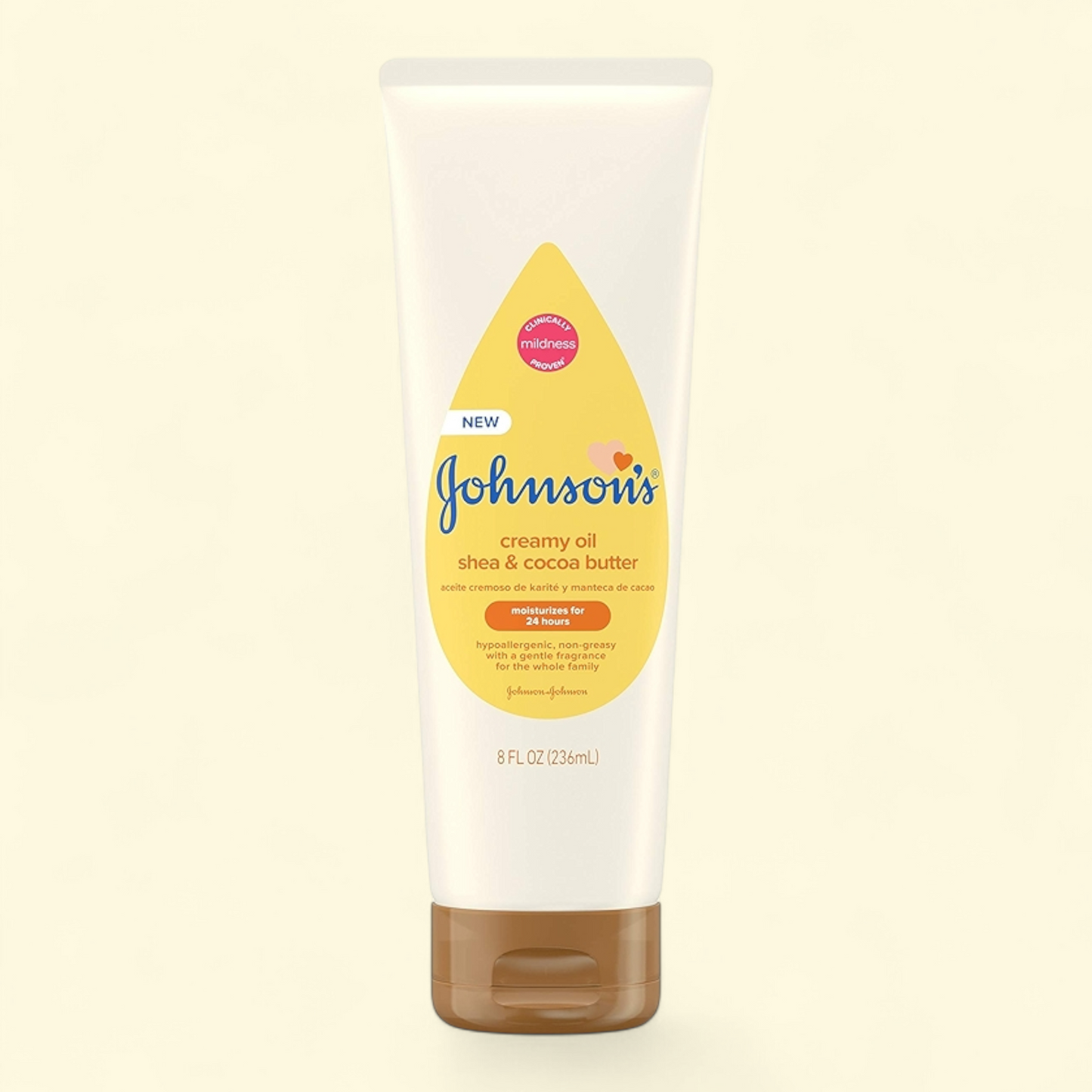 Johnson's Baby Creamy Oil + Shea & Cocoa Butter Scents, 8 fl. oz