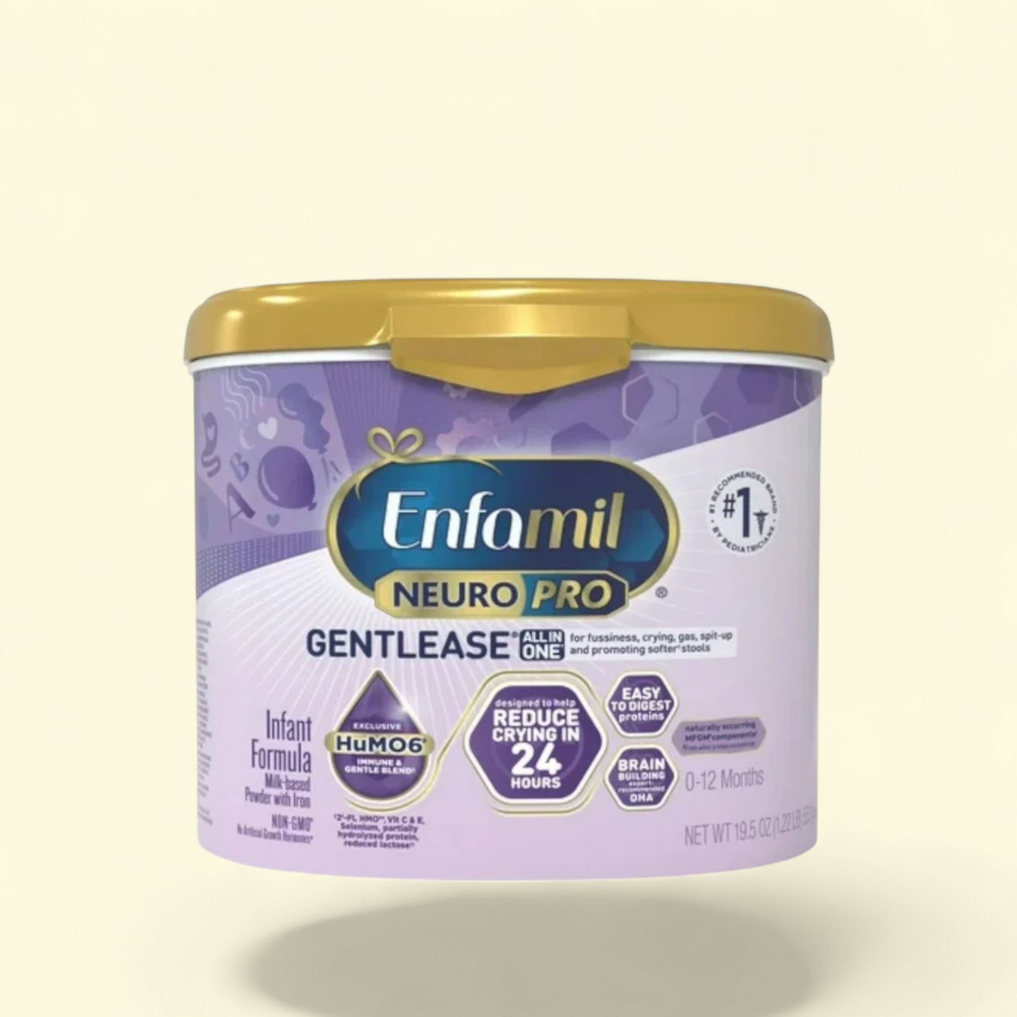 Enfamil NeuroPro Gentlease Baby Formula, 19.5 oz Tub — authentic US product shipped worldwide by Treatspree