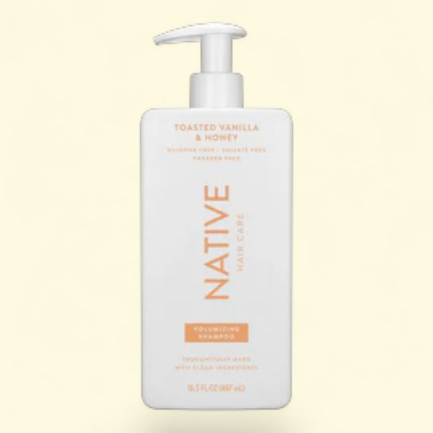 Native Toasted Vanilla & Honey Shampoo, 16.5OZ.
