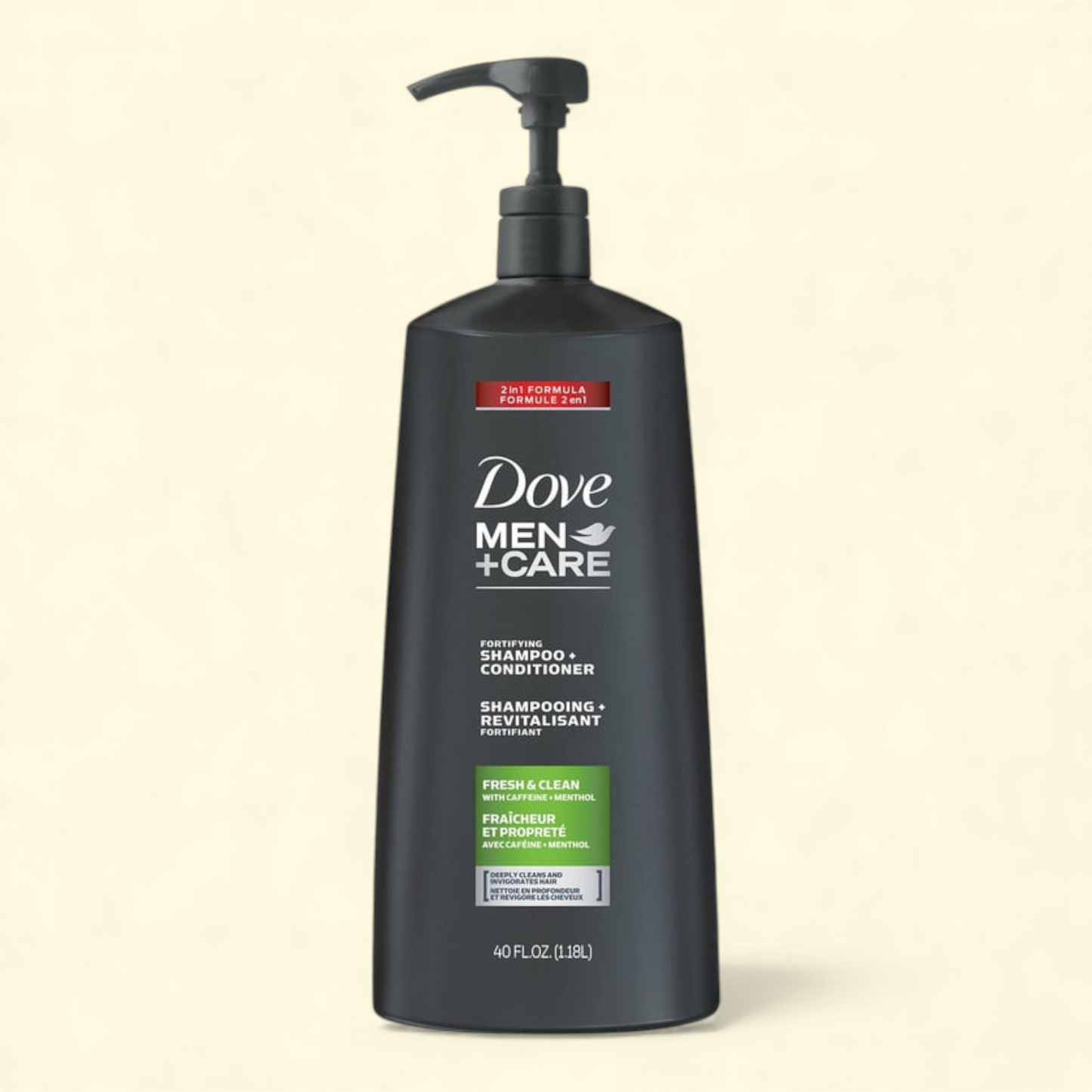 Dove Men+Care Fresh & Clean 2-in-1 Shampoo + Conditioner, 40 fl. oz.