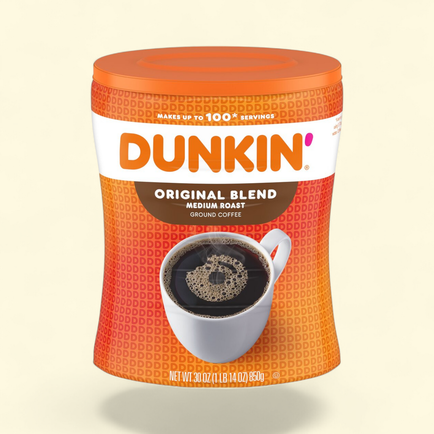 Dunkin' Original Blend Ground Coffee, Medium Roast, 30 oz