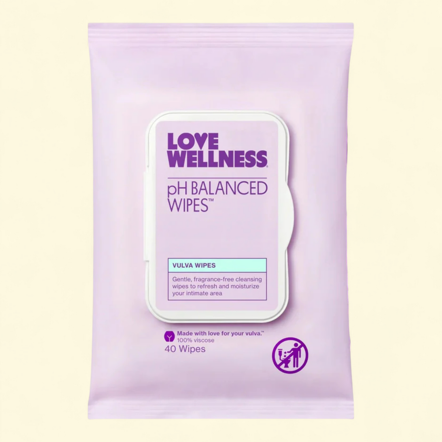 Love Wellness Vulva Wipes, 40ct