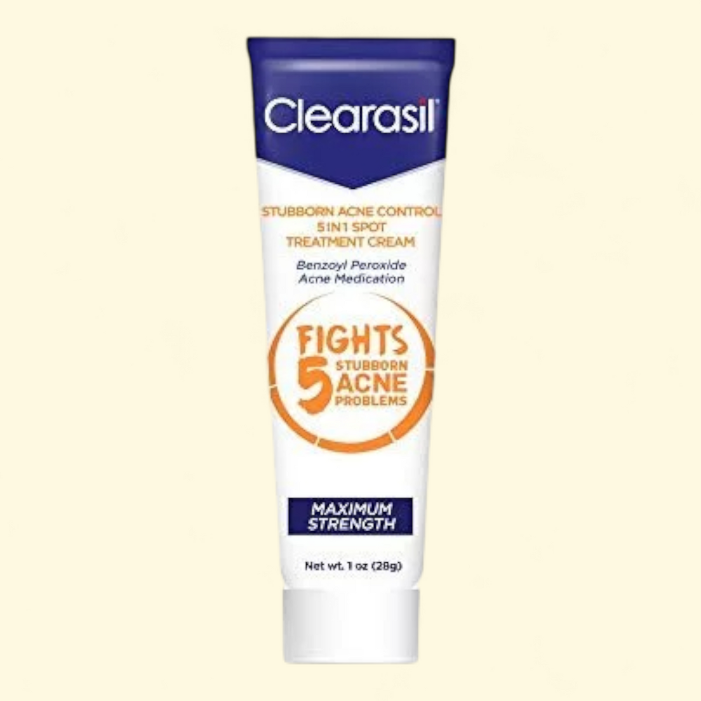 Clearasil Benzoyl Peroxide Acne Spot Treatment Cream, 1 oz