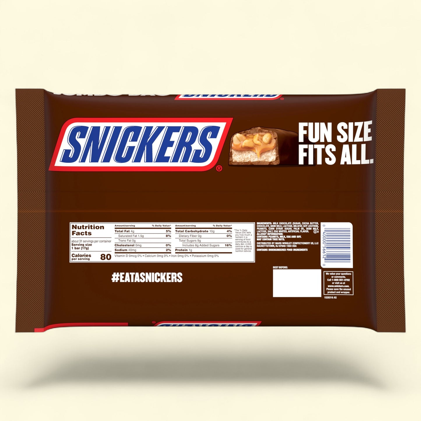 Snickers fun size chocolate