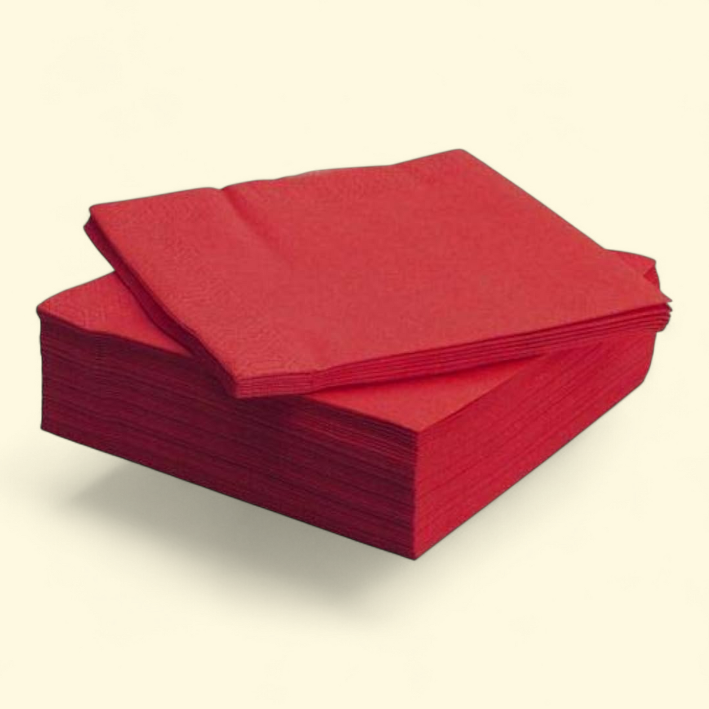 Way To Celebrate Disposable Red Paper Napkins, 6.5" x 6.5", 24 Count