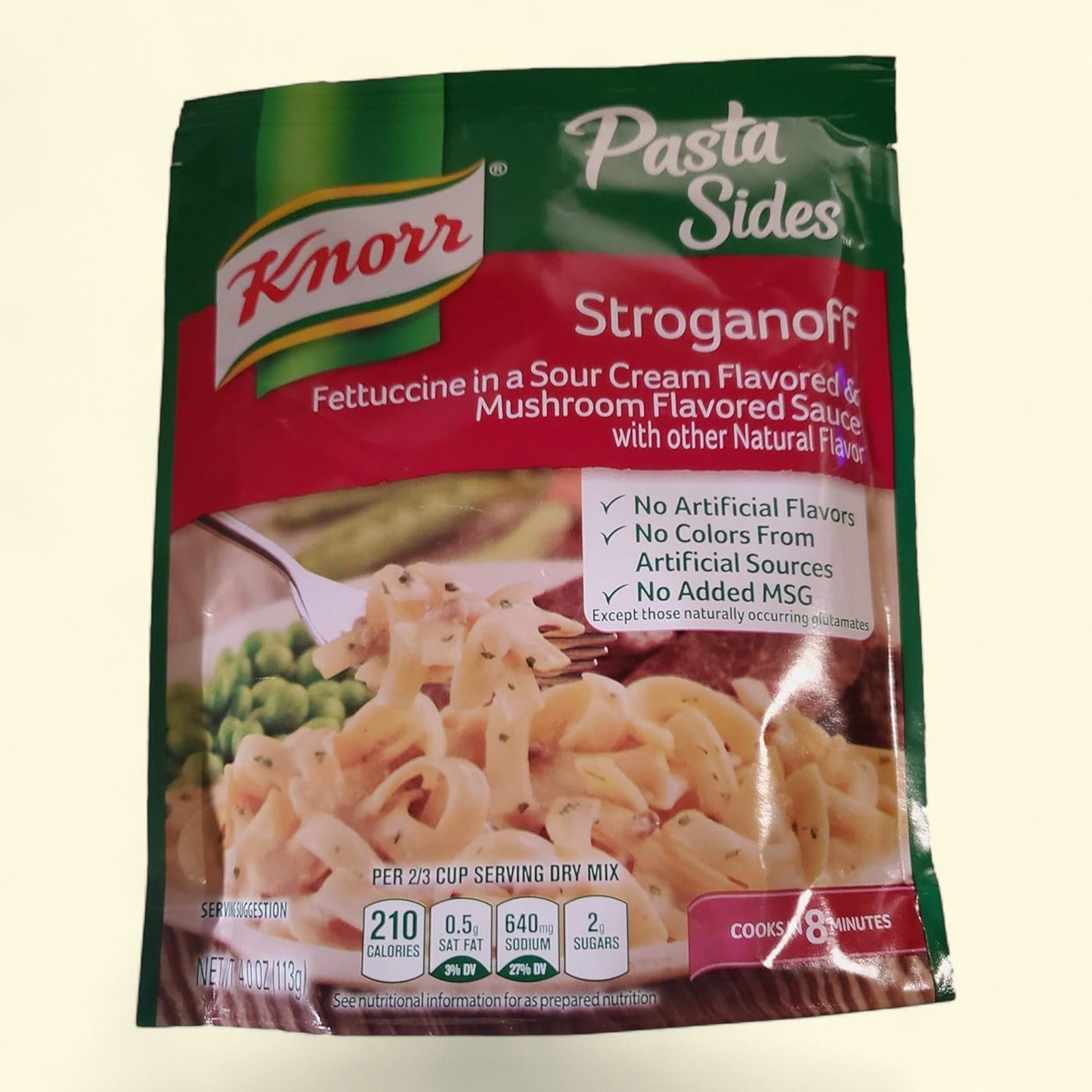Knorr Fettuccine Pasta Sides, Stroganoff, 4 oz