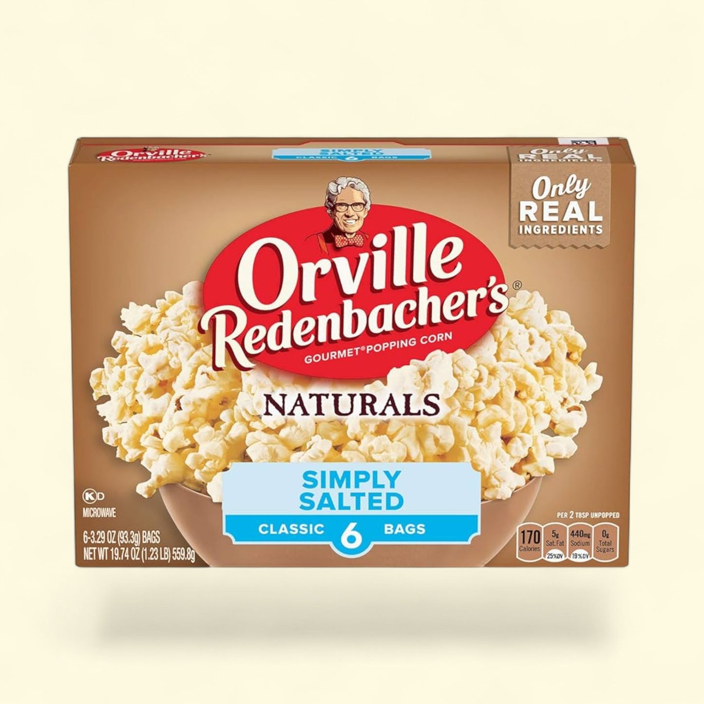 Orville Redenbacher's Naturals Microwave Popcorn, 3.3 oz., 6-Count