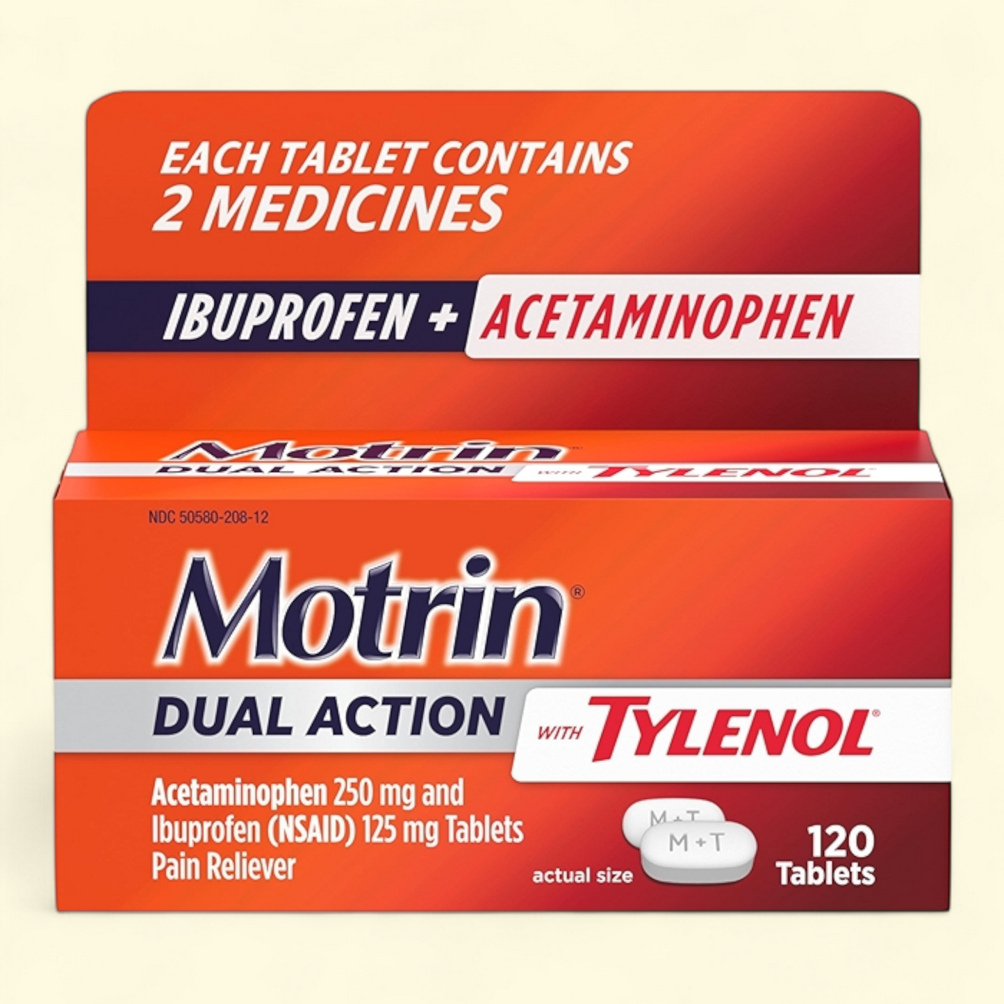 Motrin Dual Action, 120 Ct